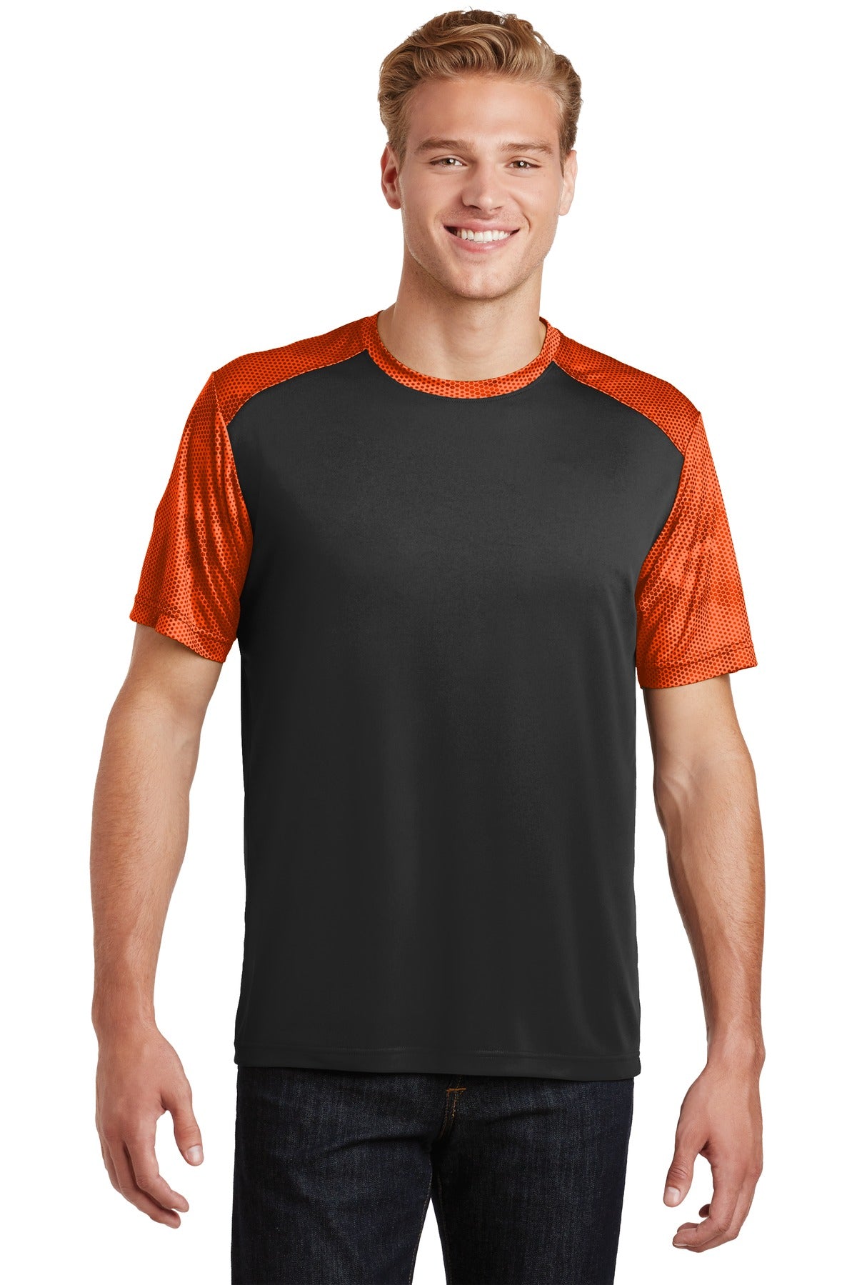 Sport-Tek? CamoHex Colorblock Tee. ST371