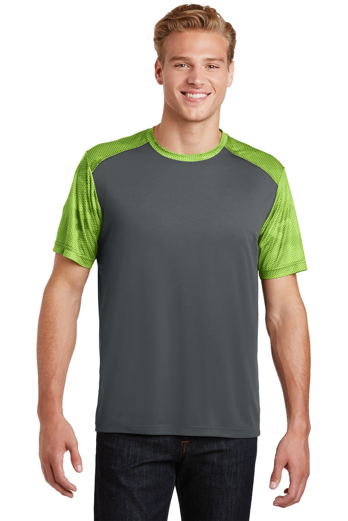 Sport-Tek? CamoHex Colorblock Tee. ST371