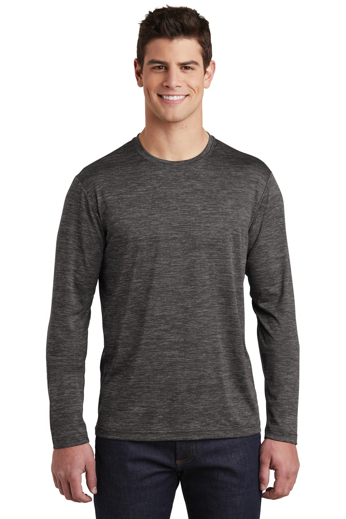 Sport-Tek ? PosiCharge ? Long Sleeve Electric Heather Tee. ST390LS