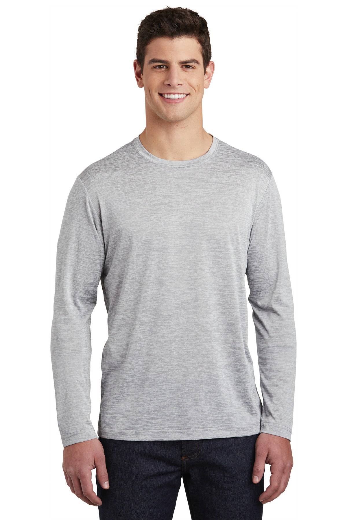 Sport-Tek ? PosiCharge ? Long Sleeve Electric Heather Tee. ST390LS