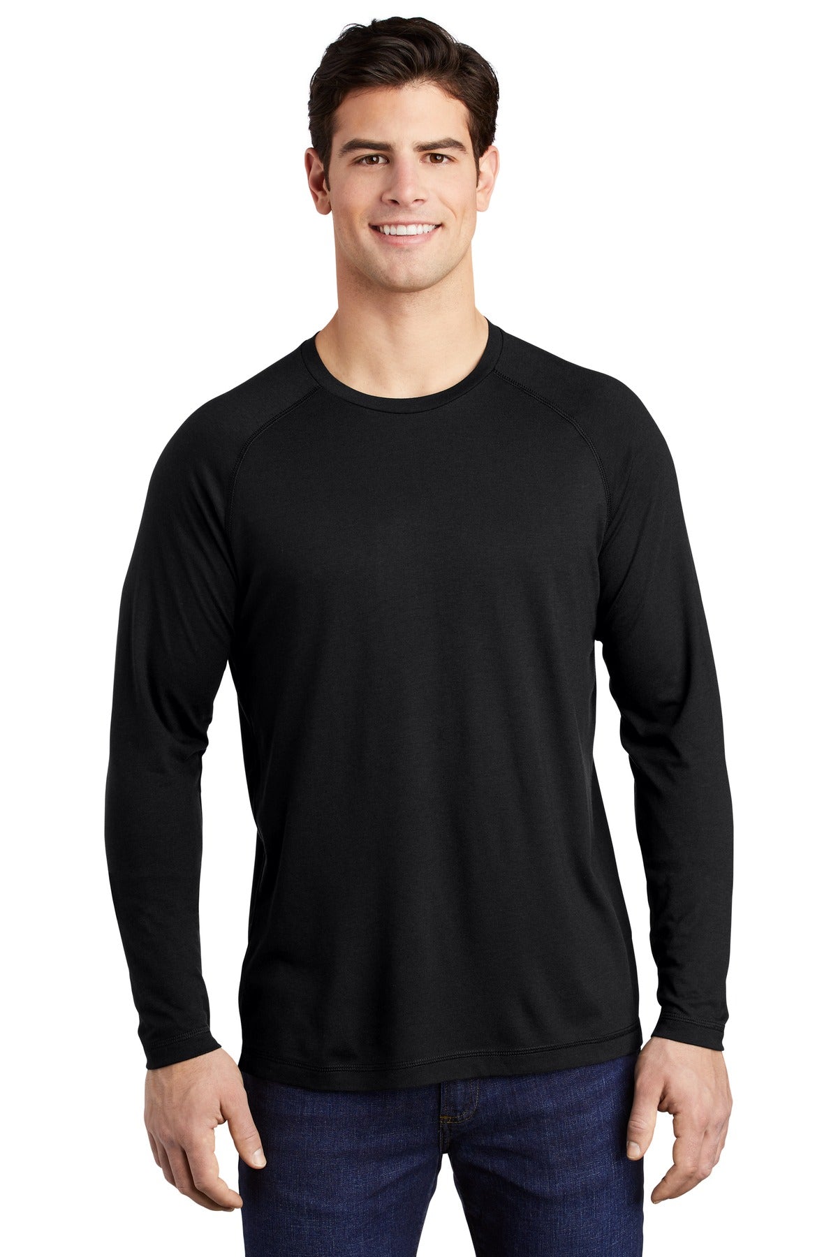 Sport-Tek ? PosiCharge ? Long Sleeve Tri-Blend Wicking Raglan Tee ST400LS