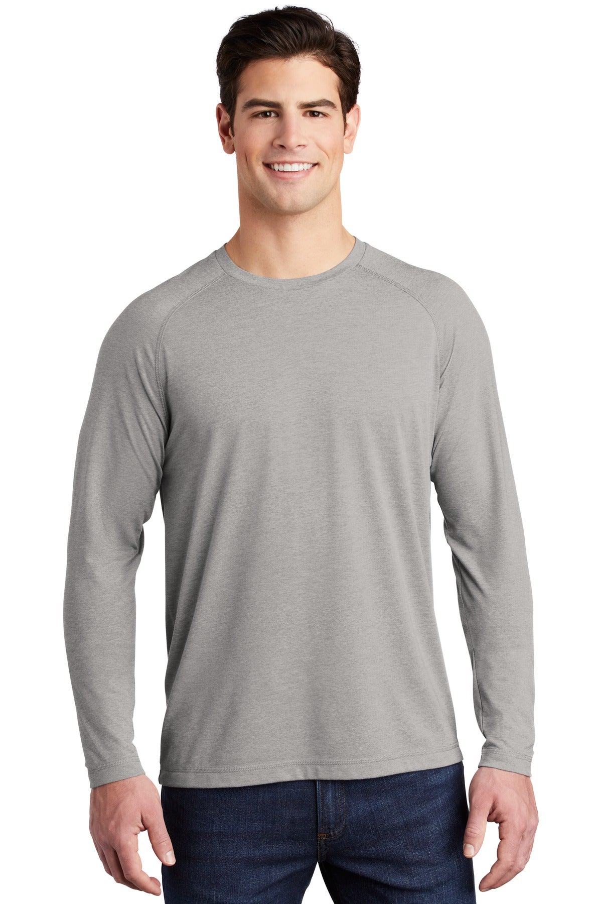 Sport-Tek ? PosiCharge ? Long Sleeve Tri-Blend Wicking Raglan Tee ST400LS