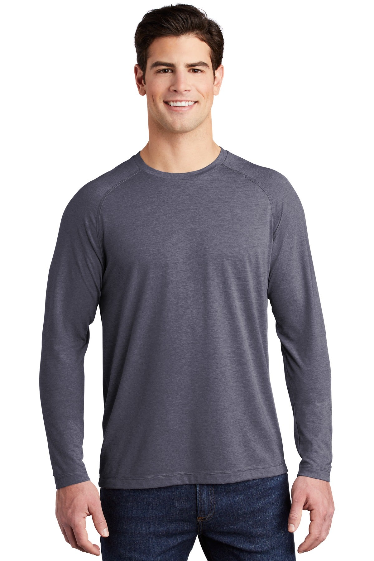 Sport-Tek ? PosiCharge ? Long Sleeve Tri-Blend Wicking Raglan Tee ST400LS