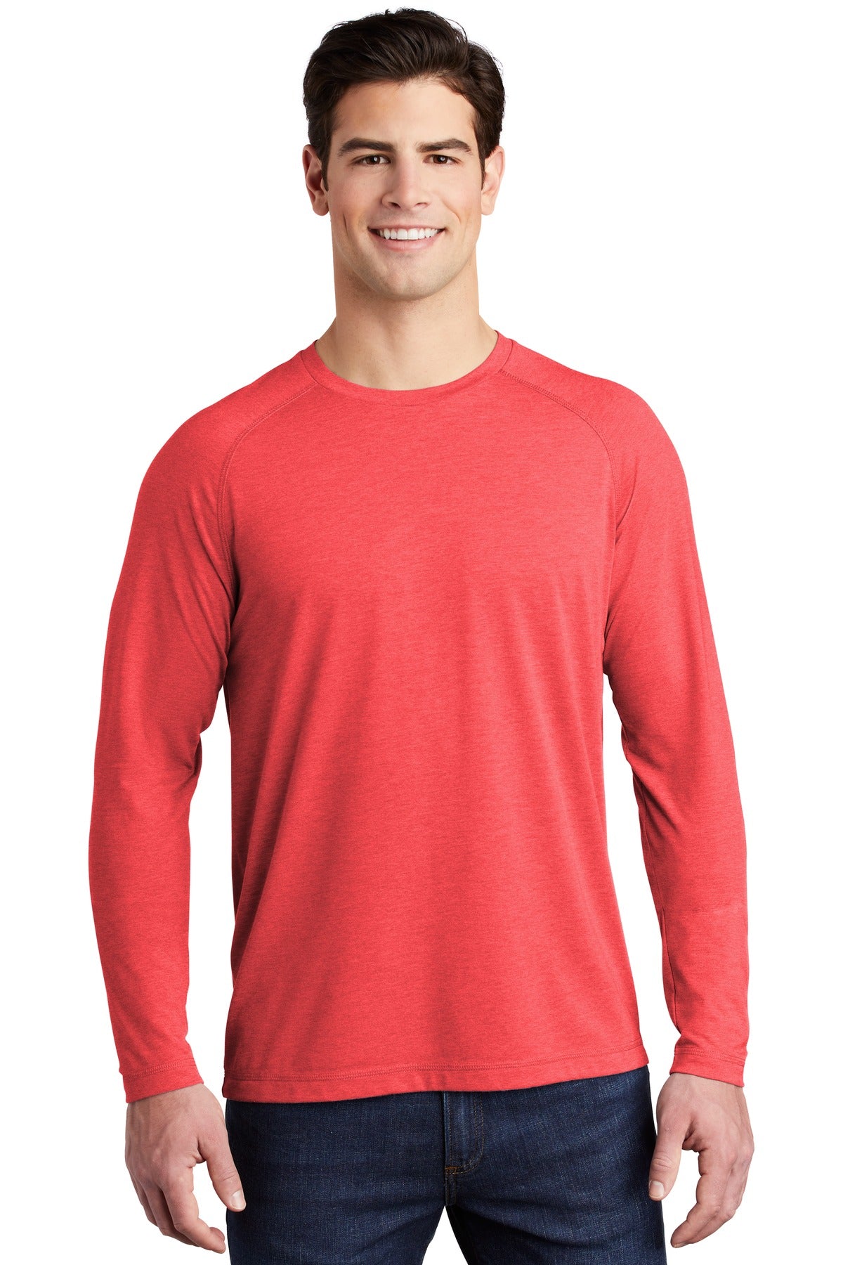 Sport-Tek ? PosiCharge ? Long Sleeve Tri-Blend Wicking Raglan Tee ST400LS