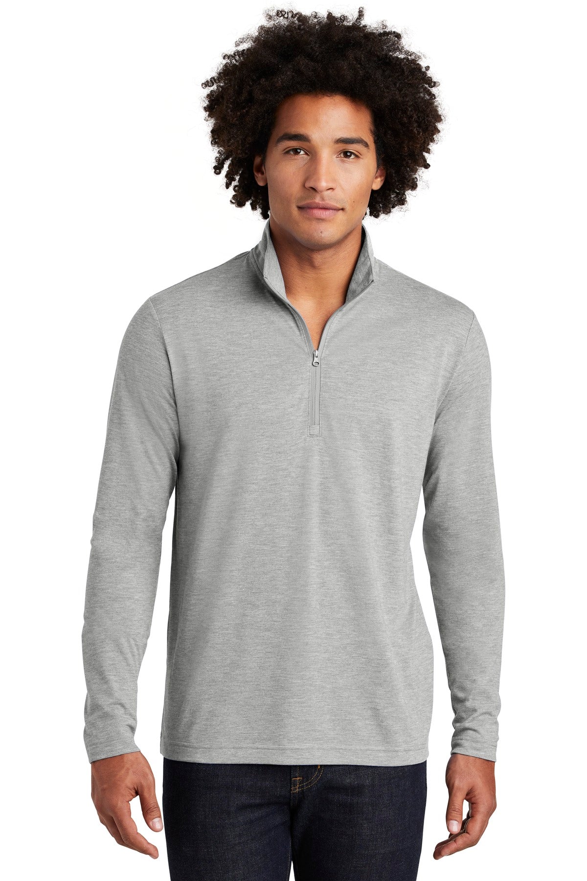 Sport-Tek ? PosiCharge ? Tri-Blend Wicking 1/4-Zip Pullover. ST407