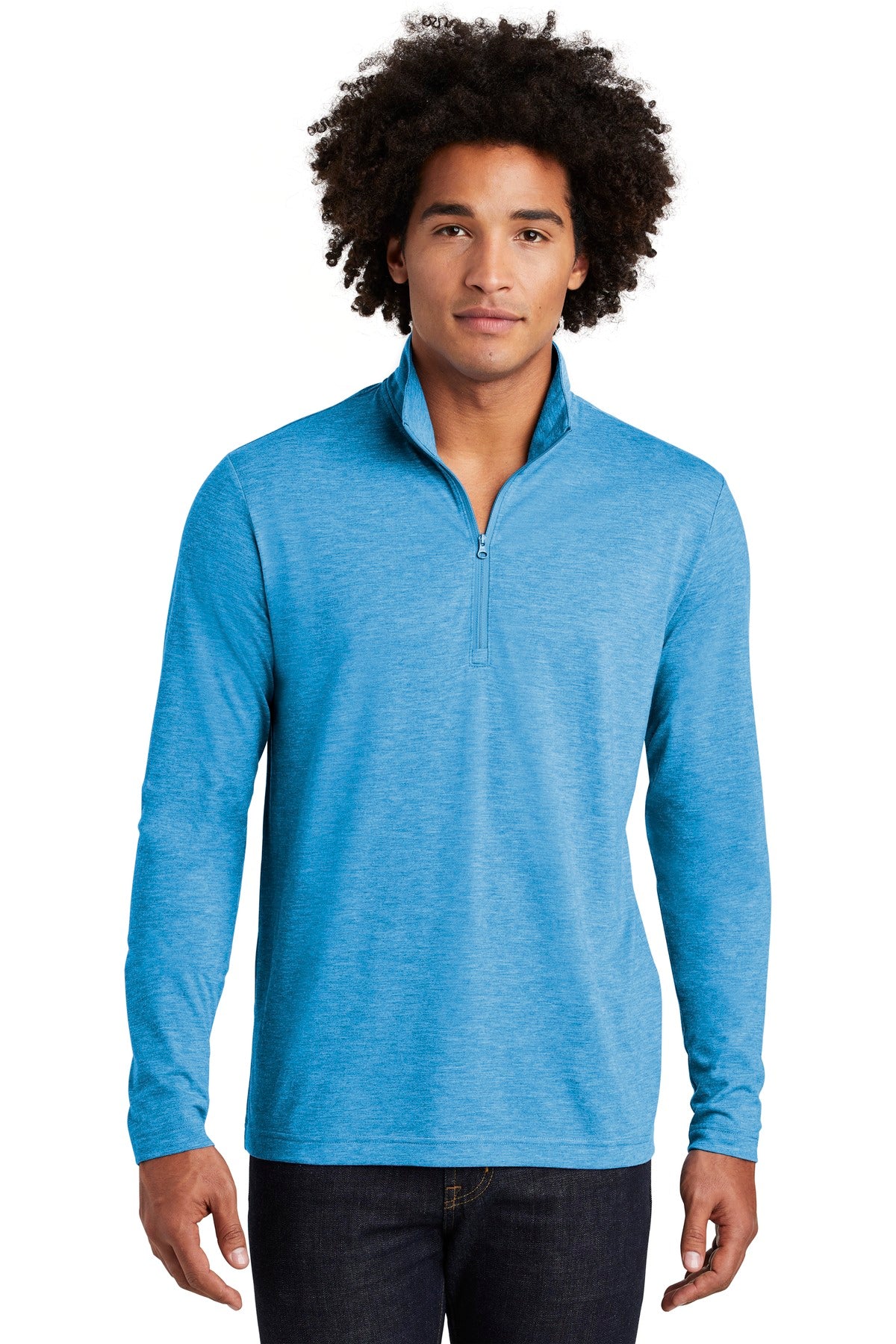 Sport-Tek ? PosiCharge ? Tri-Blend Wicking 1/4-Zip Pullover. ST407