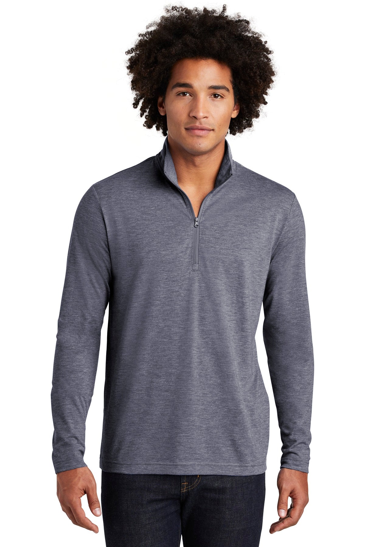 Sport-Tek ? PosiCharge ? Tri-Blend Wicking 1/4-Zip Pullover. ST407