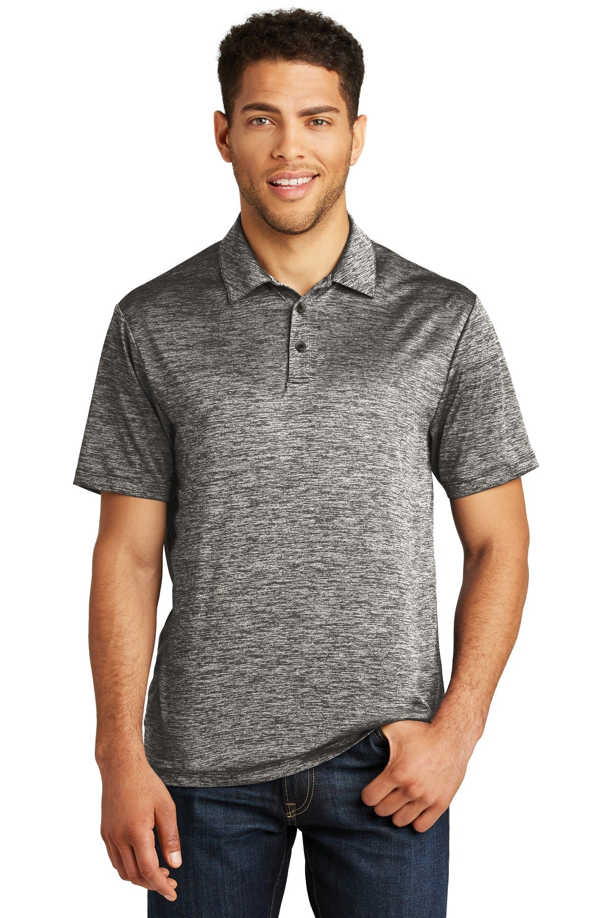 Sport-Tek ? PosiCharge ? Electric Heather Polo. ST590