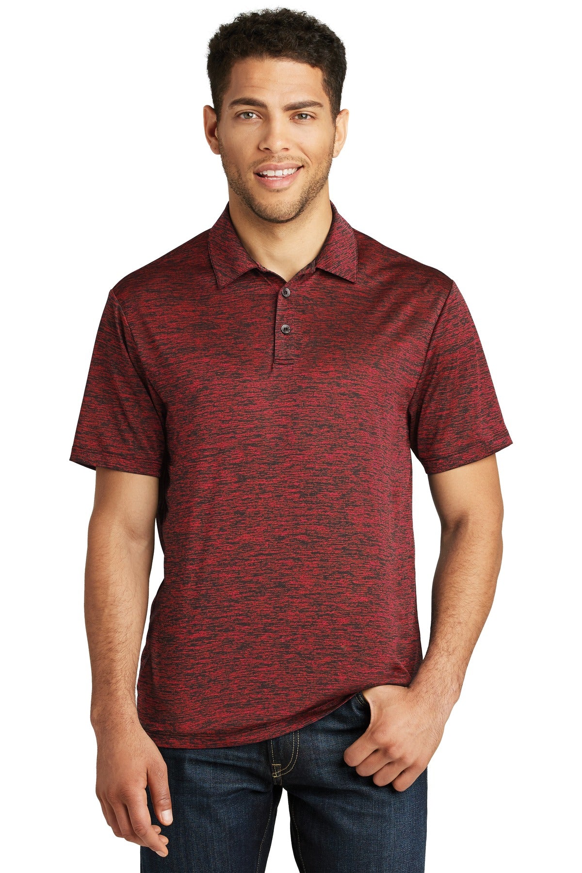 Sport-Tek ? PosiCharge ? Electric Heather Polo. ST590