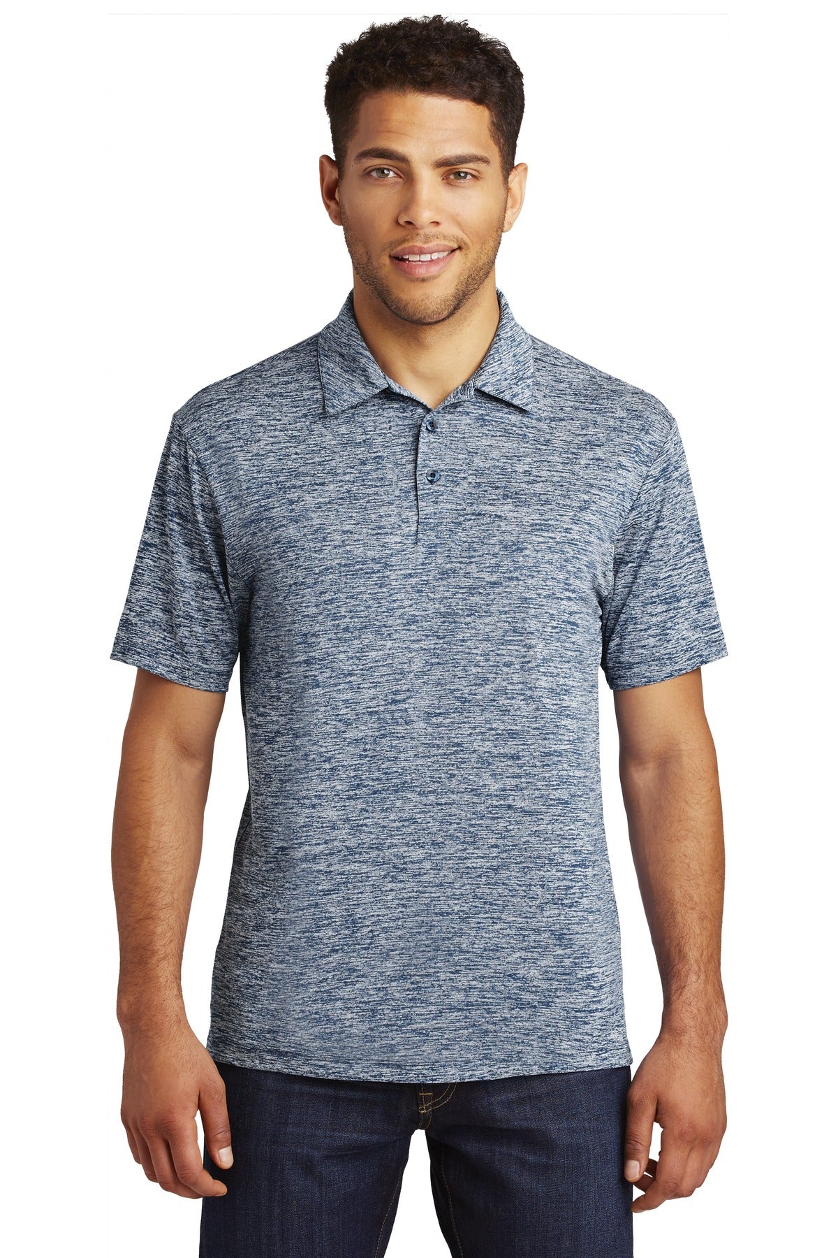 Sport-Tek ? PosiCharge ? Electric Heather Polo. ST590