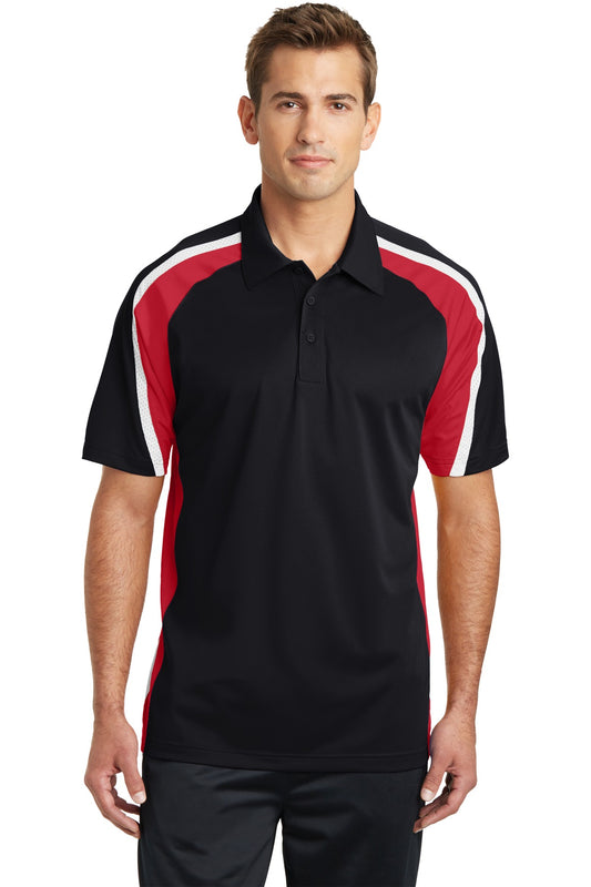 Sport-Tek? Tricolor Micropique Sport-Wick? Polo. ST654