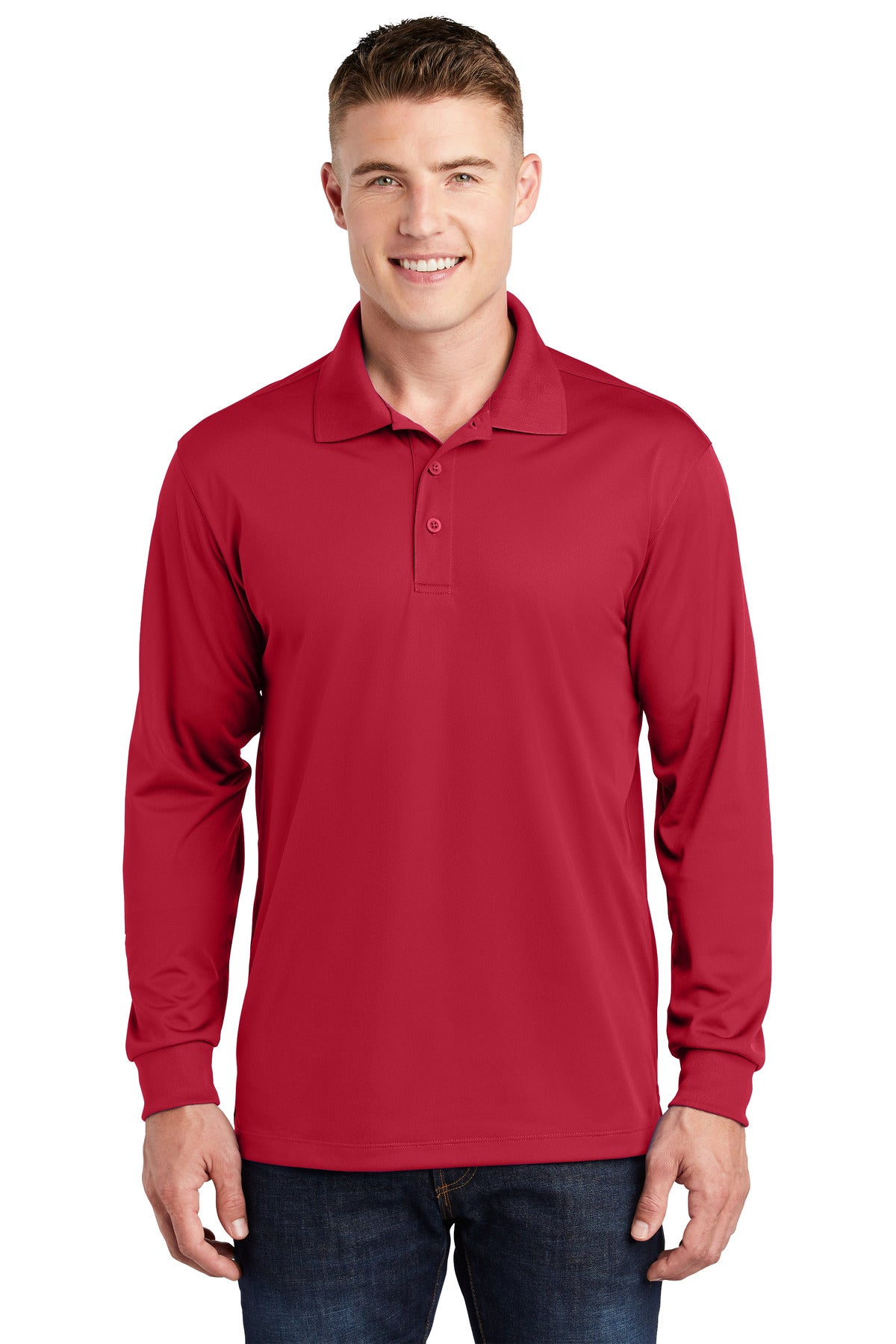 Sport-Tek? Long Sleeve Micropique Sport-Wick? Polo. ST657