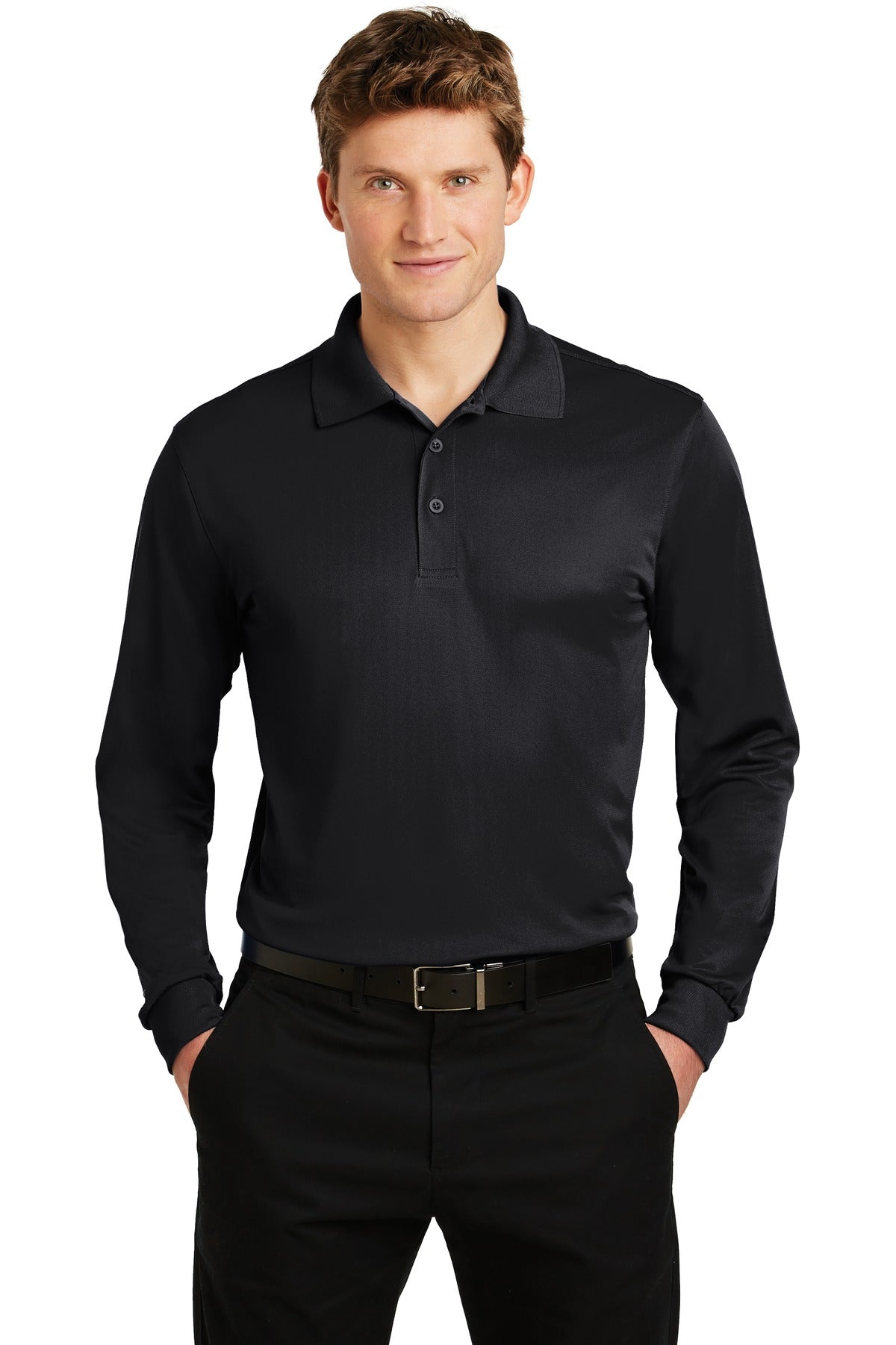 Sport-Tek? Long Sleeve Micropique Sport-Wick? Polo. ST657