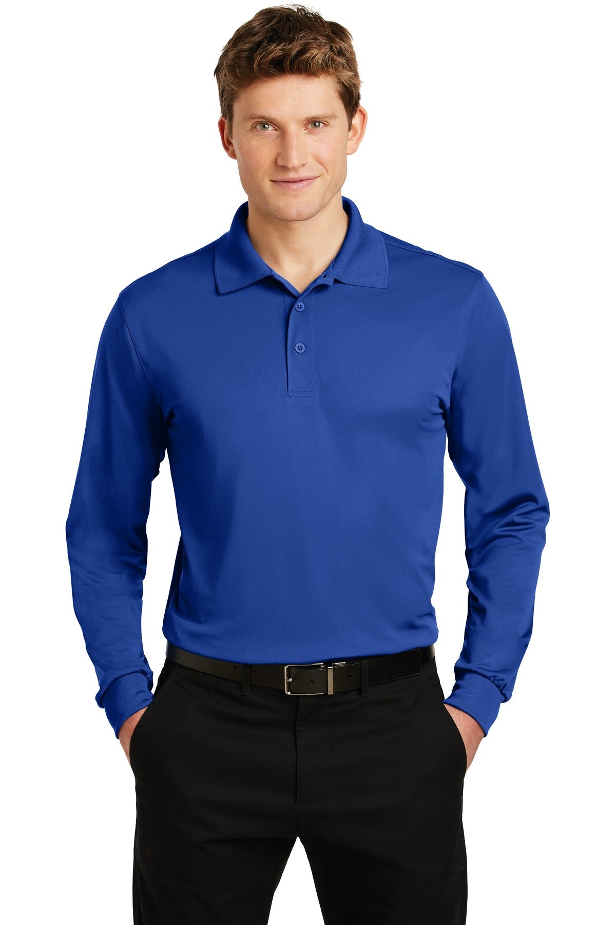 Sport-Tek? Long Sleeve Micropique Sport-Wick? Polo. ST657