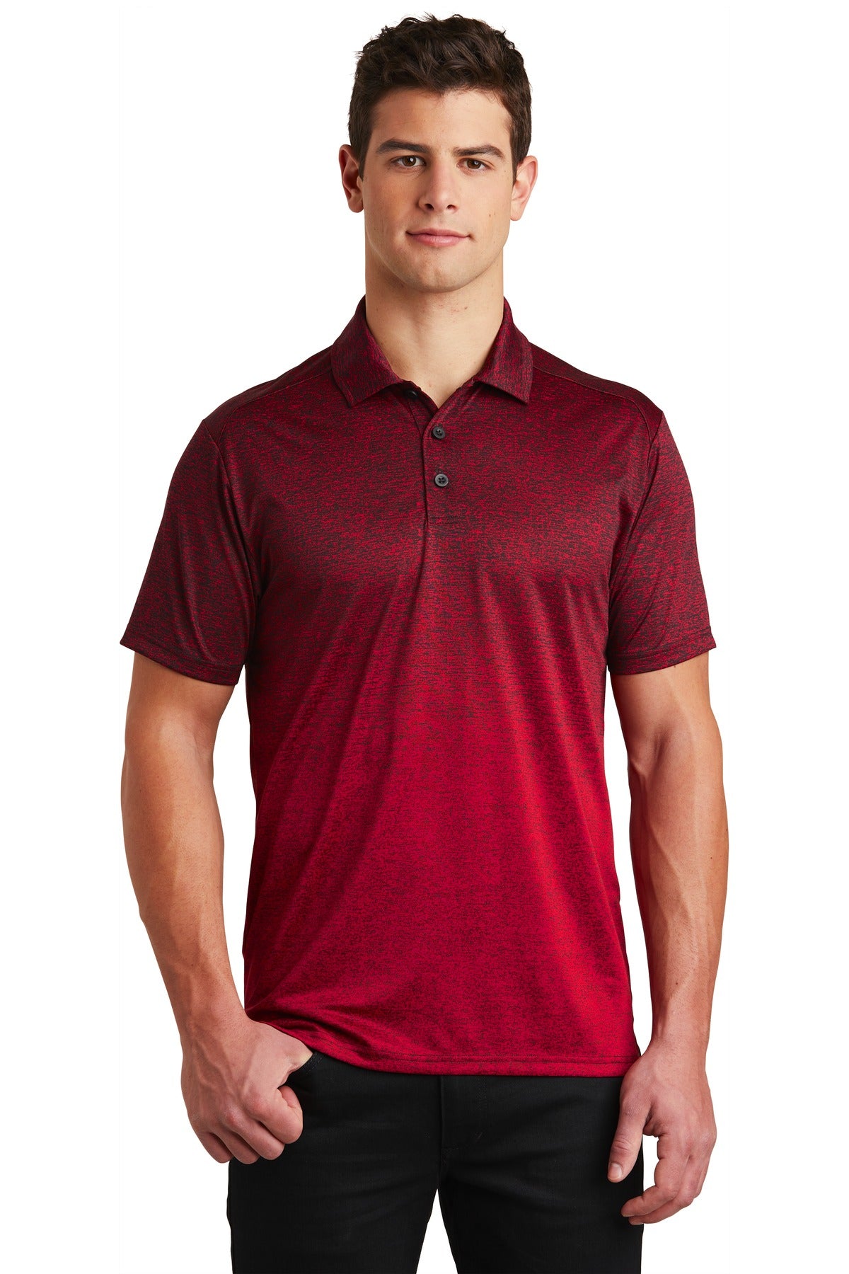 Sport-Tek ? Ombre Heather Polo. ST671