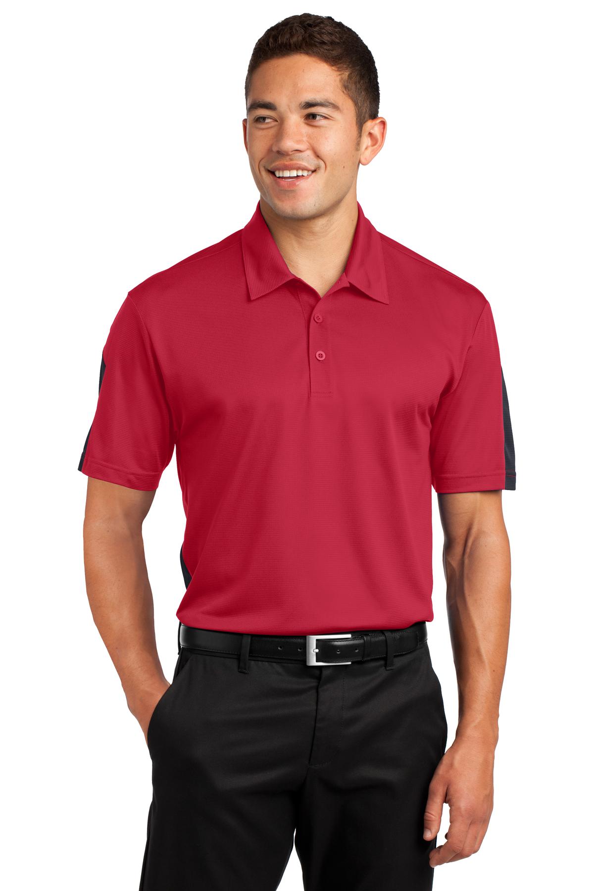 Sport-Tek? PosiCharge? Active Textured Colorblock Polo. ST695