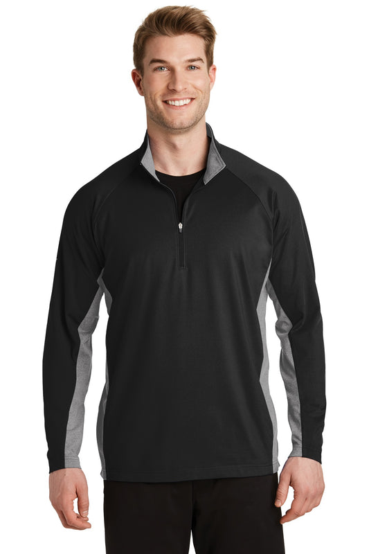 Sport-Tek? Sport-Wick? Stretch Contrast 1/4-Zip Pullover. ST854