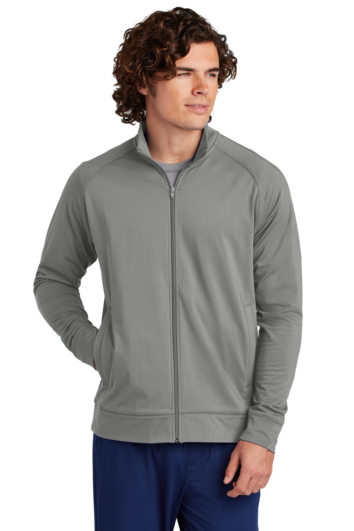 Sport-Tek? Sport-Wick? Stretch Full-Zip Cadet Jacket ST857