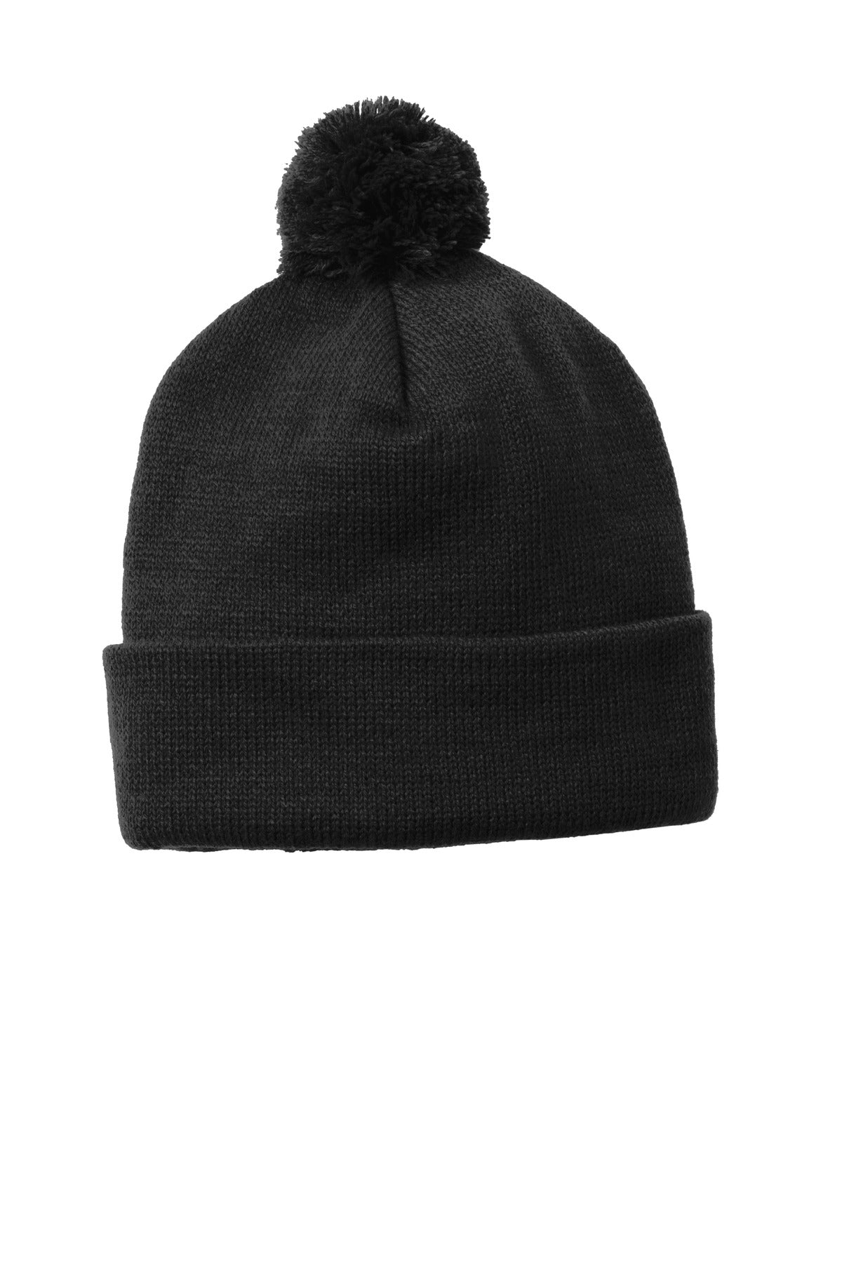 Sport-Tek ? Solid Pom Pom Beanie. STC37