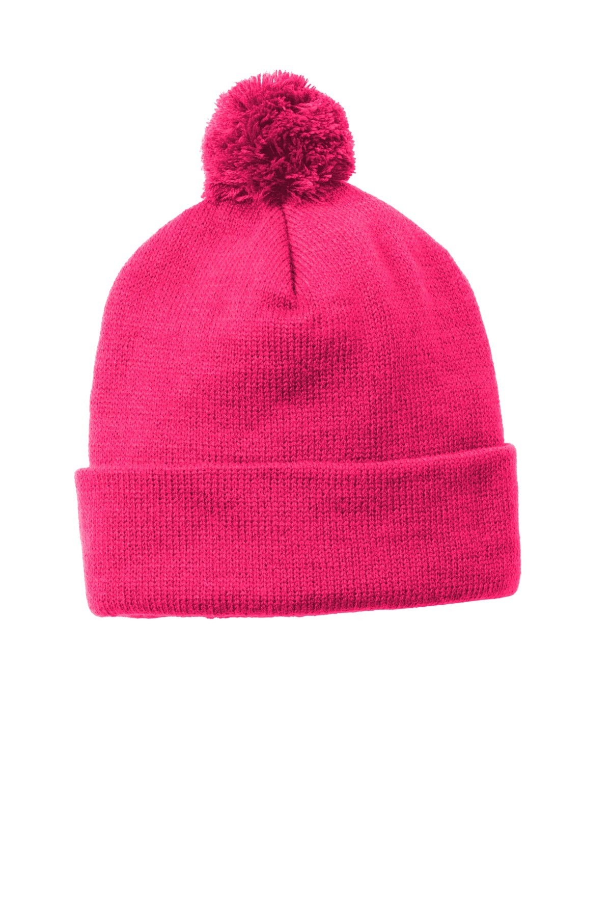 Sport-Tek ? Solid Pom Pom Beanie. STC37