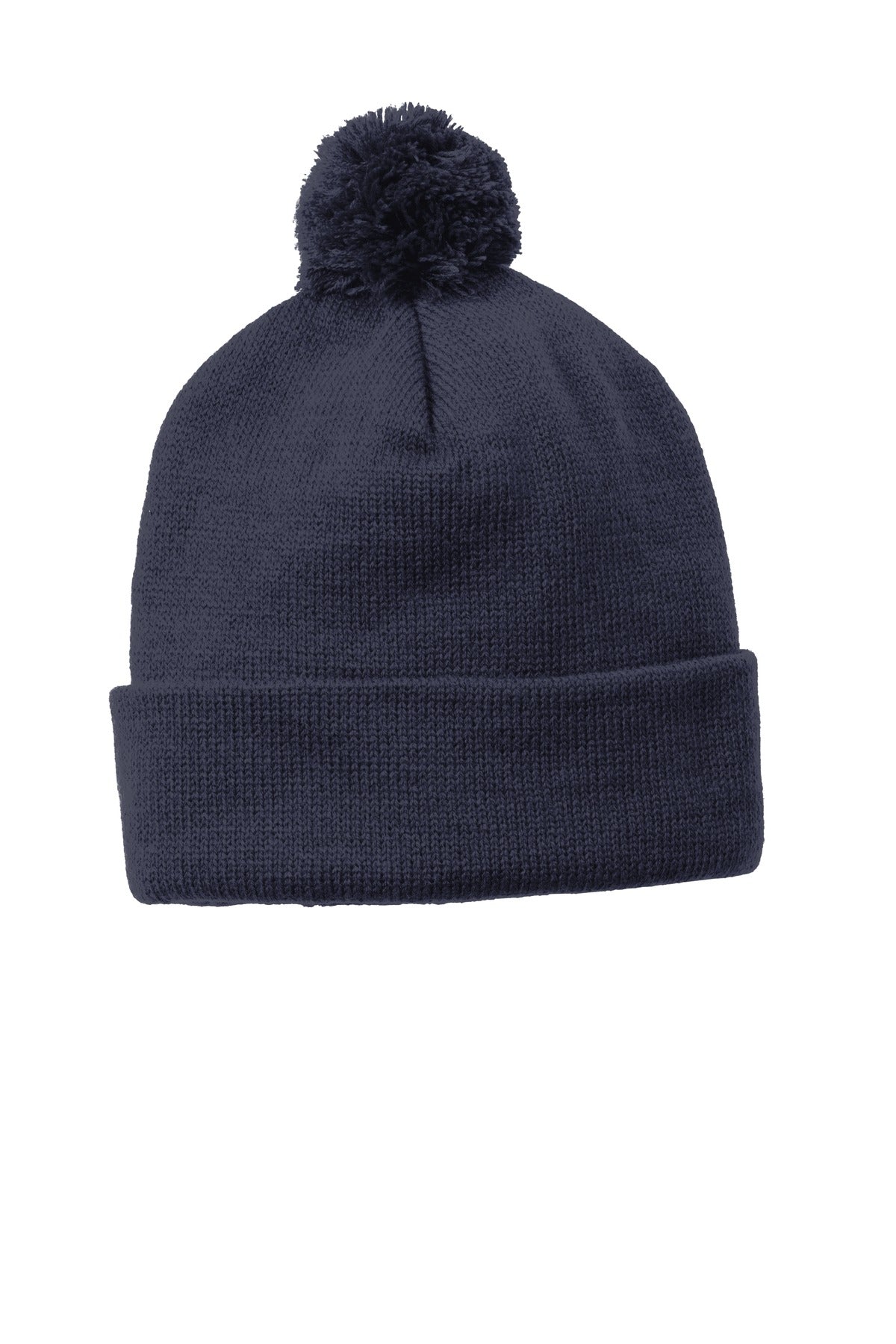 Sport-Tek ? Solid Pom Pom Beanie. STC37