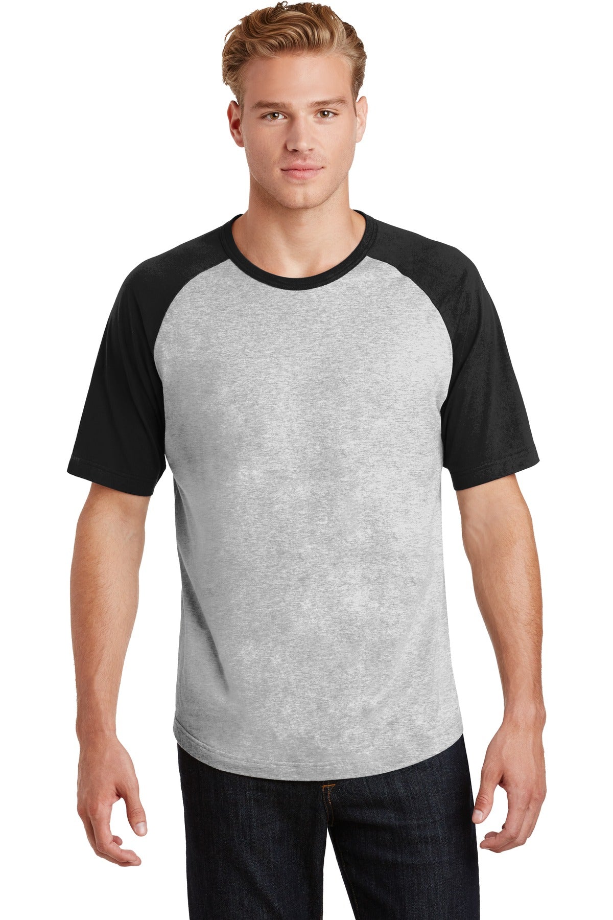 Sport-Tek? Short Sleeve Colorblock Raglan Jersey. T201