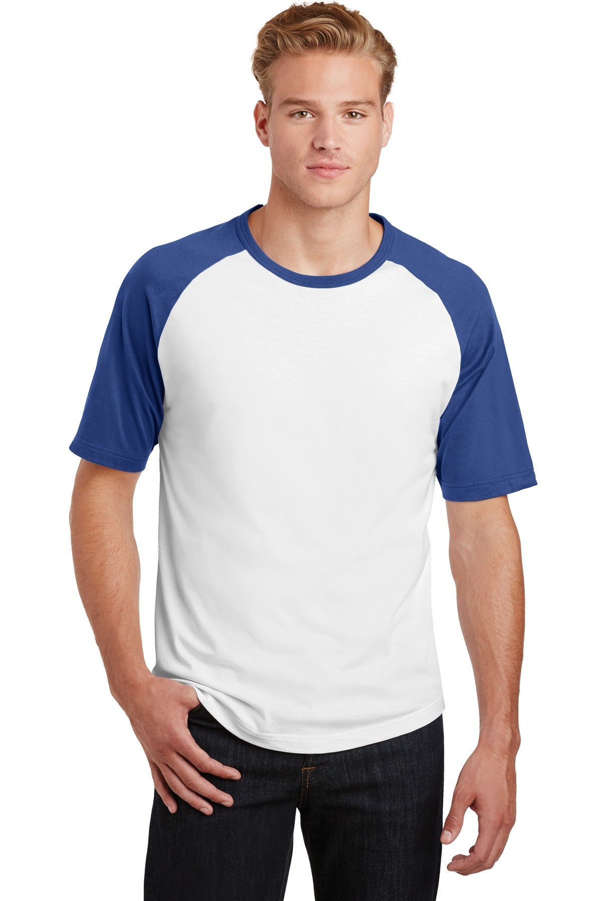 Sport-Tek? Short Sleeve Colorblock Raglan Jersey. T201