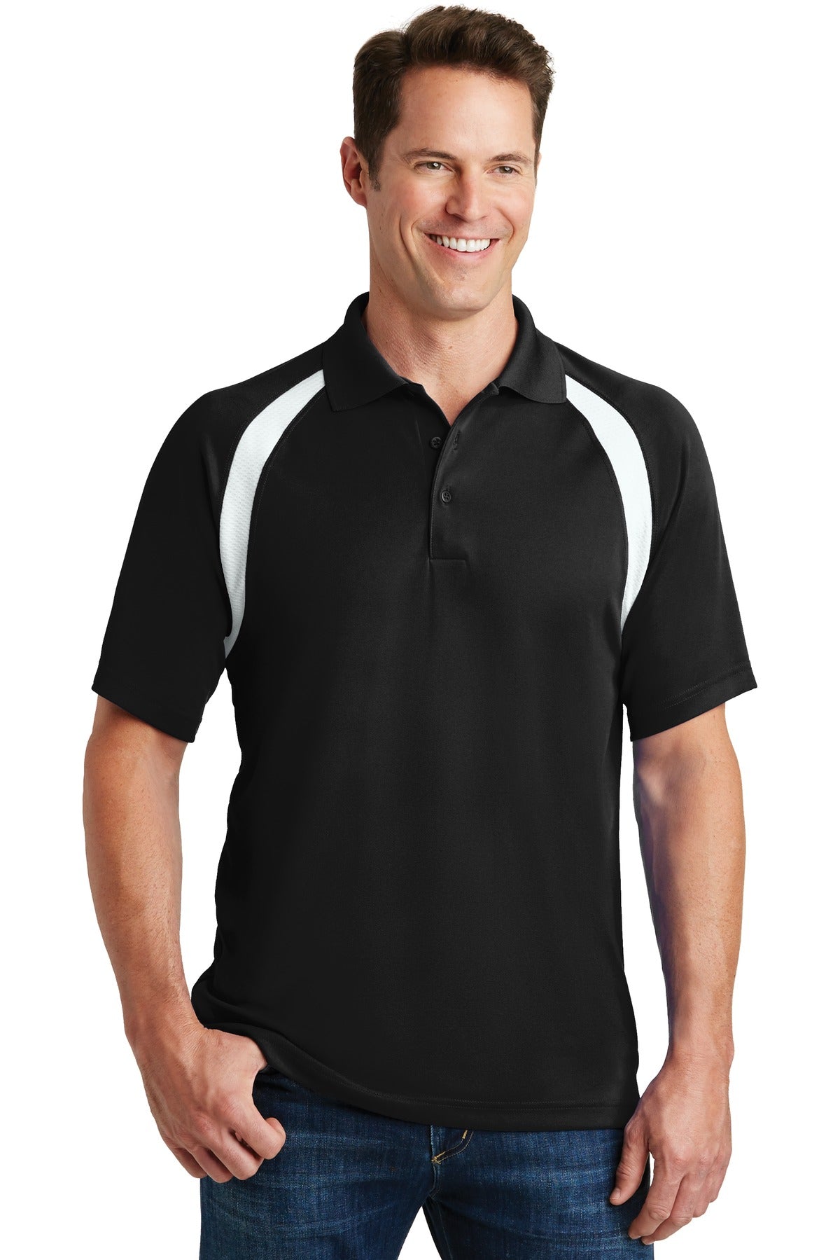 Sport-Tek? Dry Zone? Colorblock Raglan Polo. T476