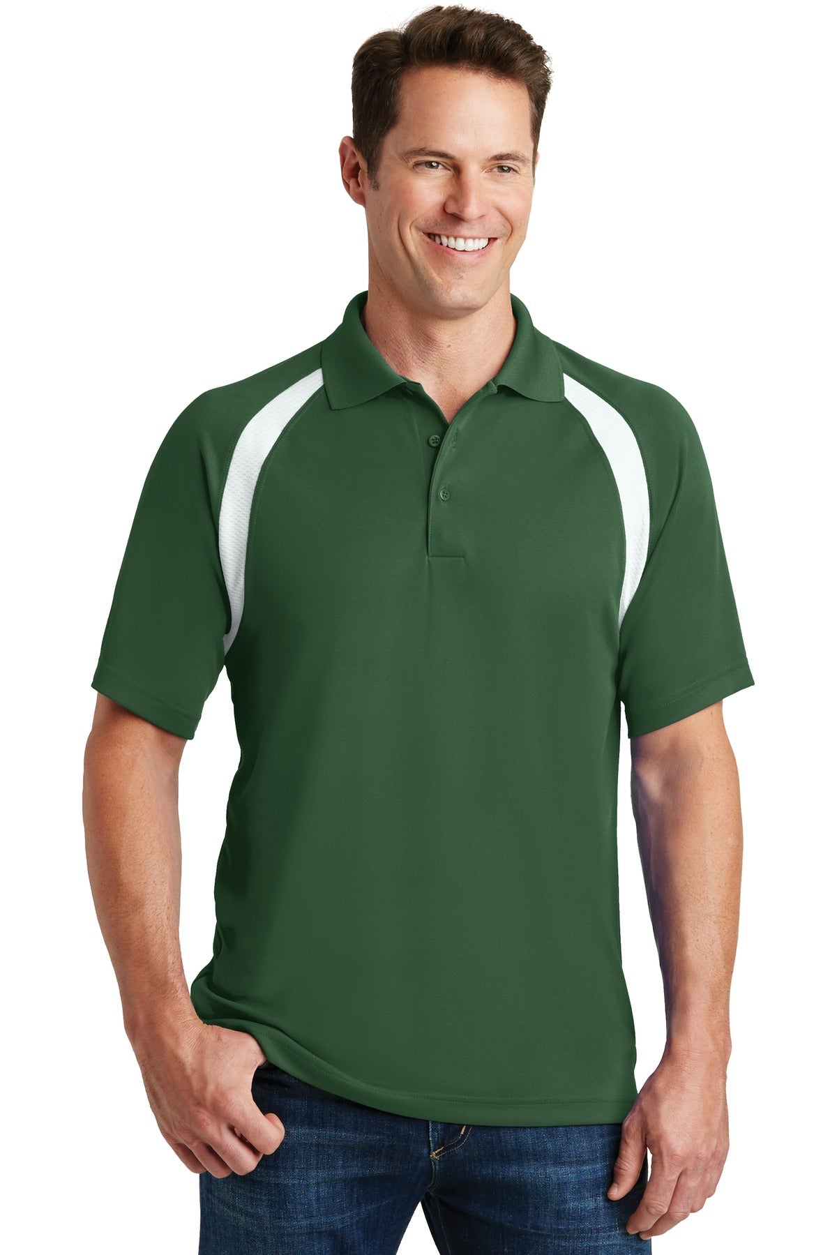 Sport-Tek? Dry Zone? Colorblock Raglan Polo. T476