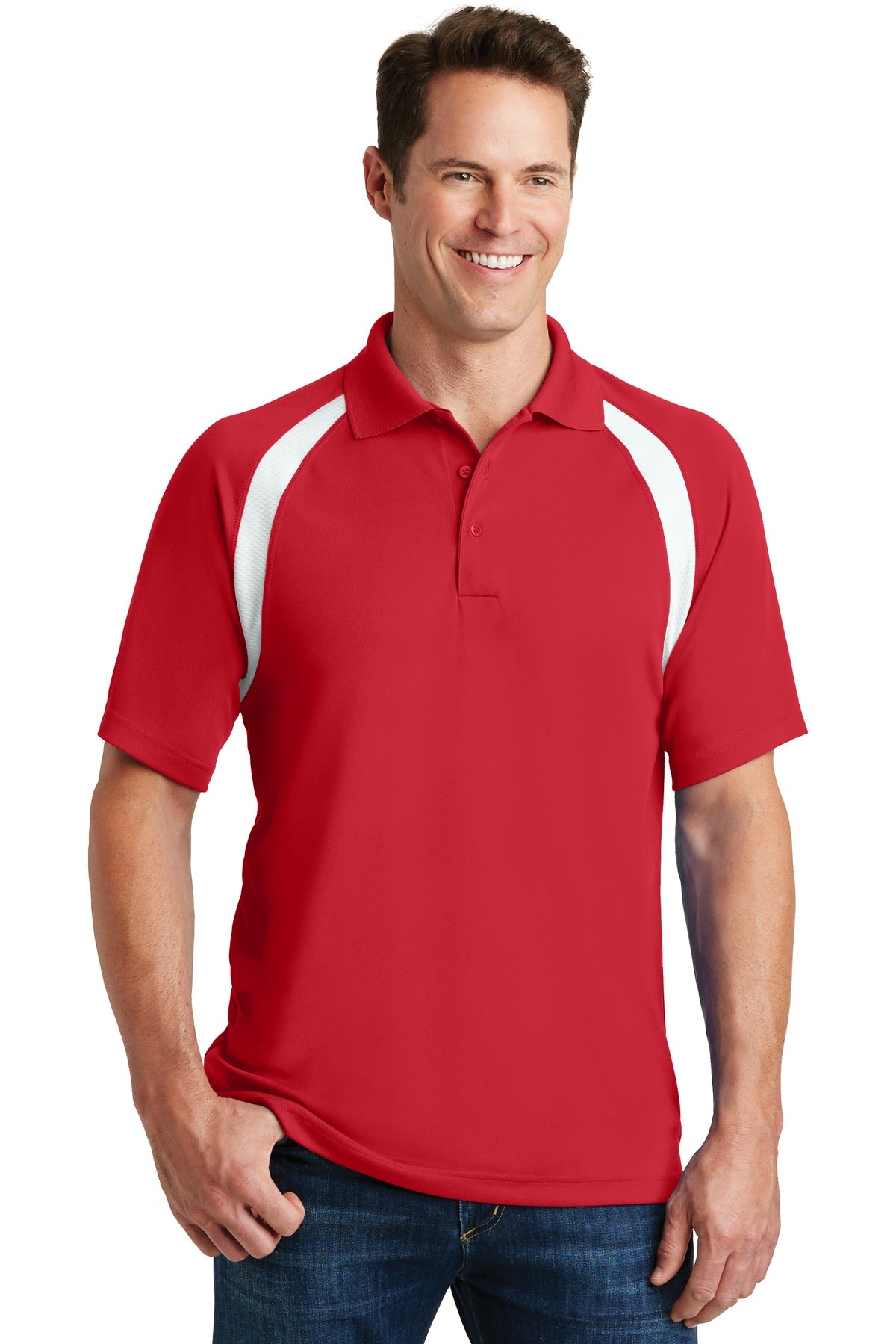 Sport-Tek? Dry Zone? Colorblock Raglan Polo. T476