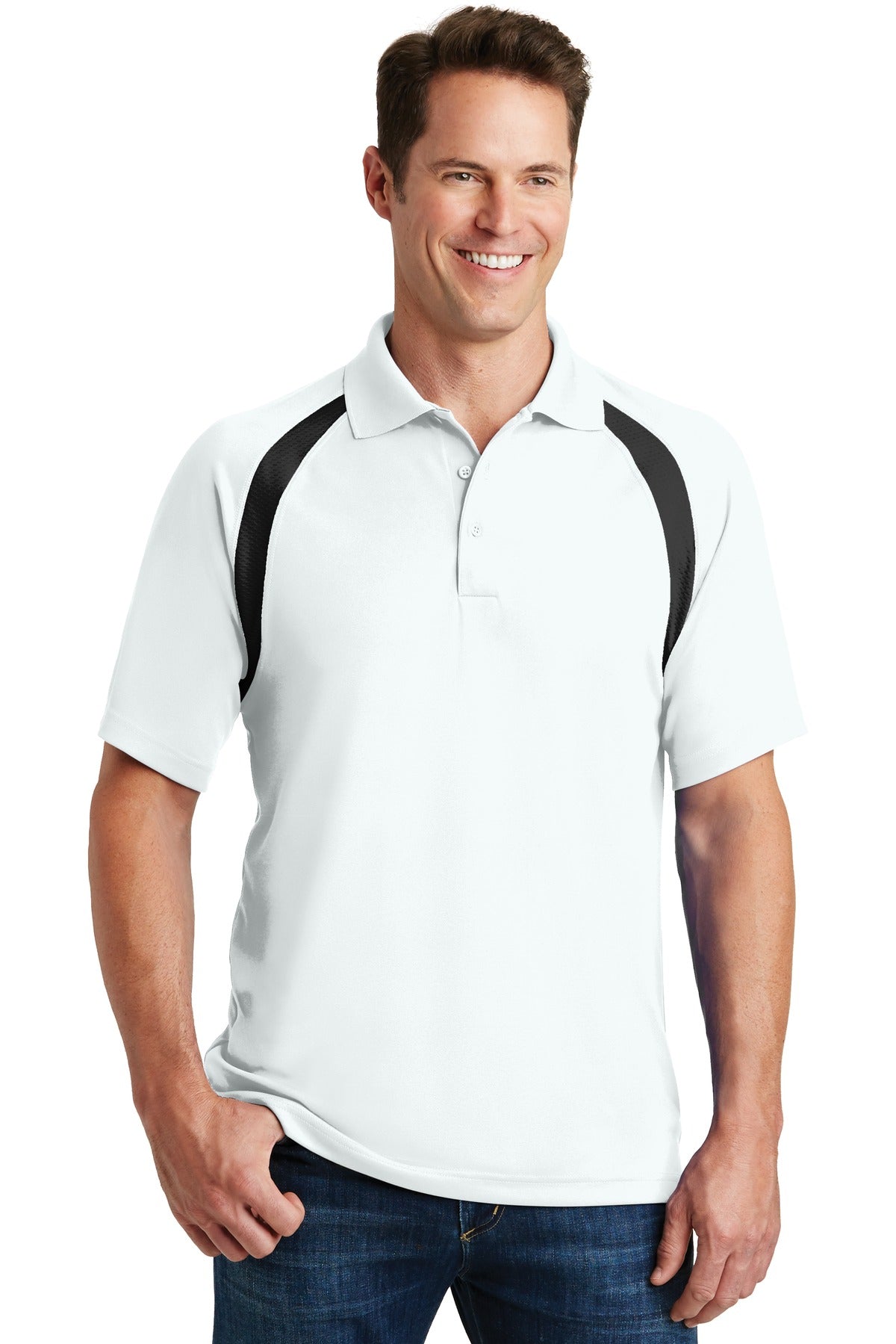 Sport-Tek? Dry Zone? Colorblock Raglan Polo. T476