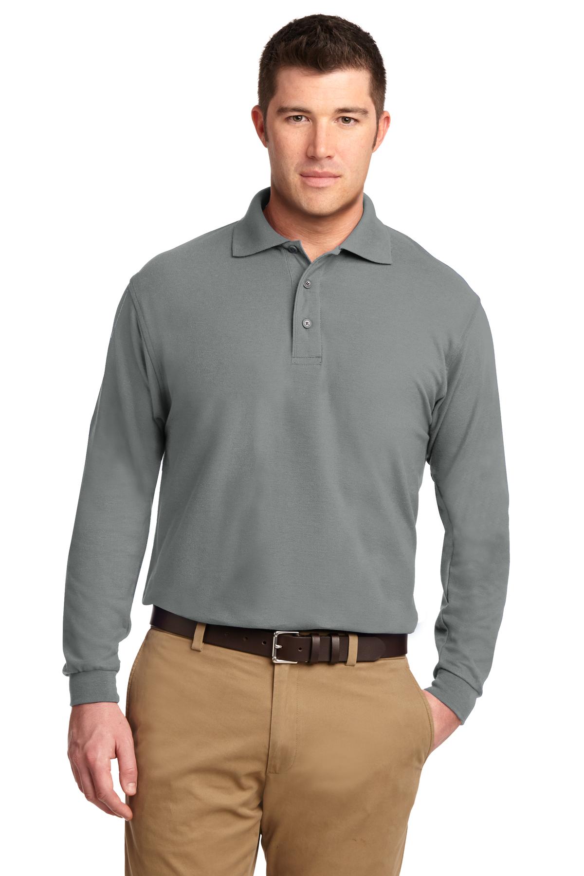 Port Authority? Tall Silk Touch? Long Sleeve Polo. TLK500LS