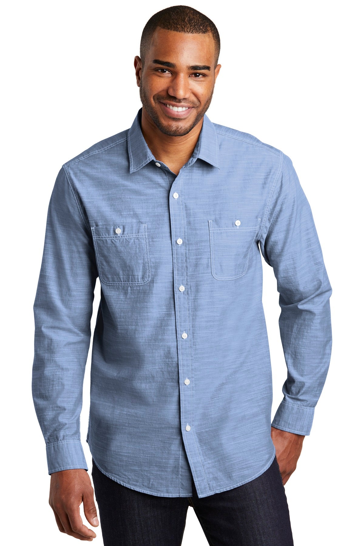 Port Authority? Slub Chambray Shirt. W380