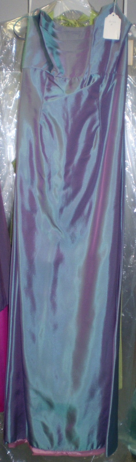 Victor Costa Women Dress Taffeta Blue Size ?