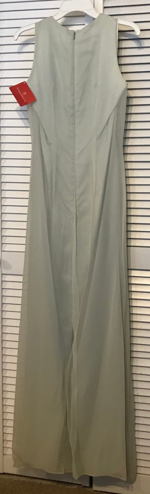 Watters & Watters Women Dress Chiffon Mint Round Collar Size 10