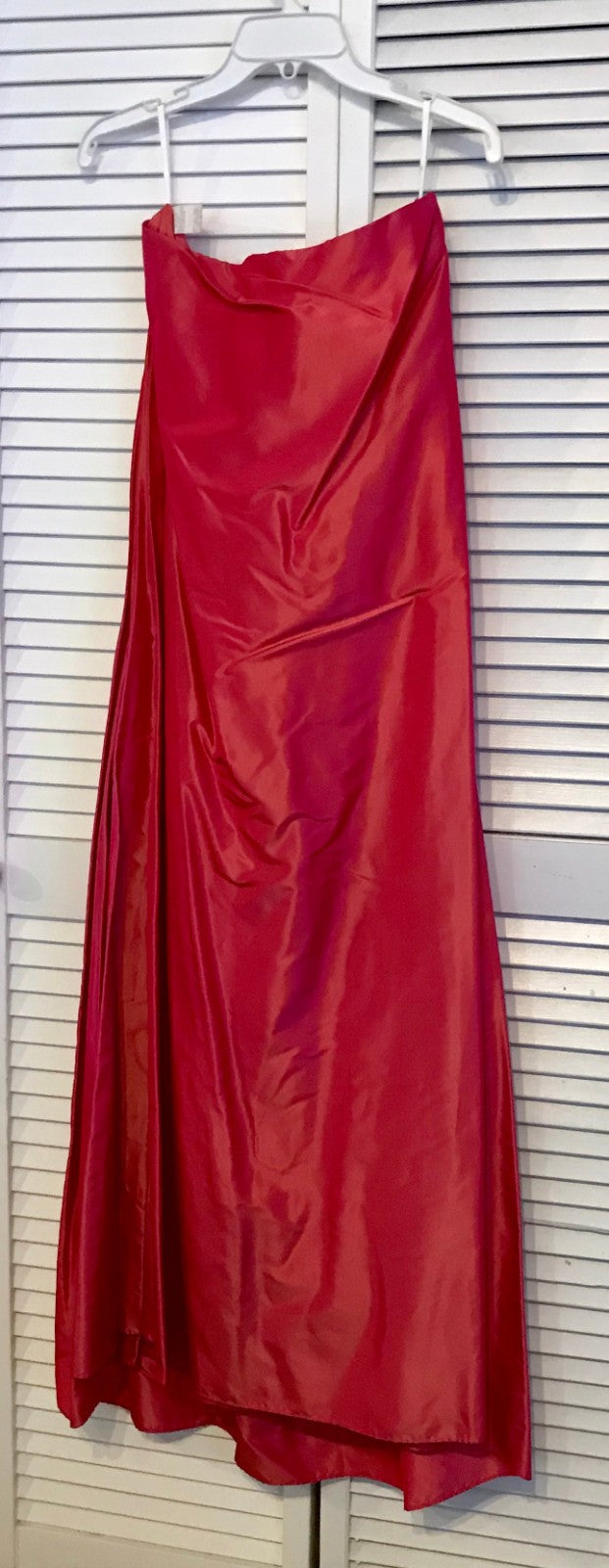 Watters & Watters Women Dress Suit Dress and Top Taffeta Red Size 10