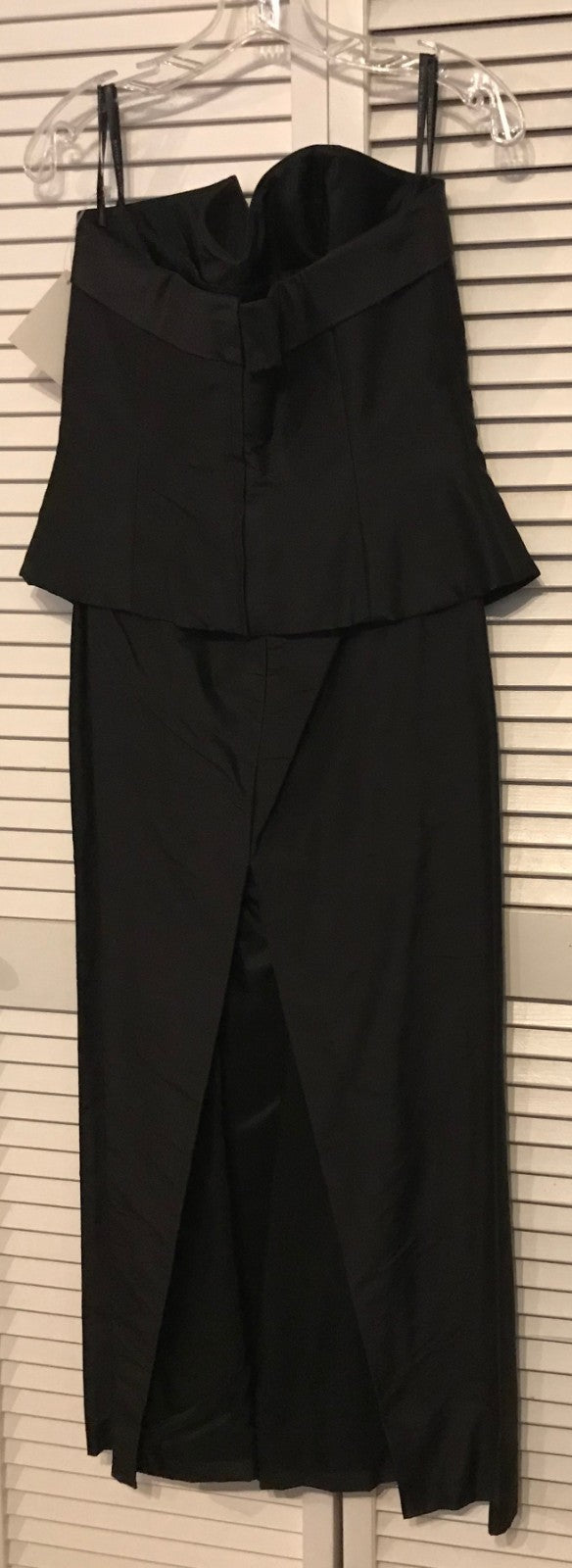 Watters & Watters Women Dress Suit Dress and Top Silk Black Size 10