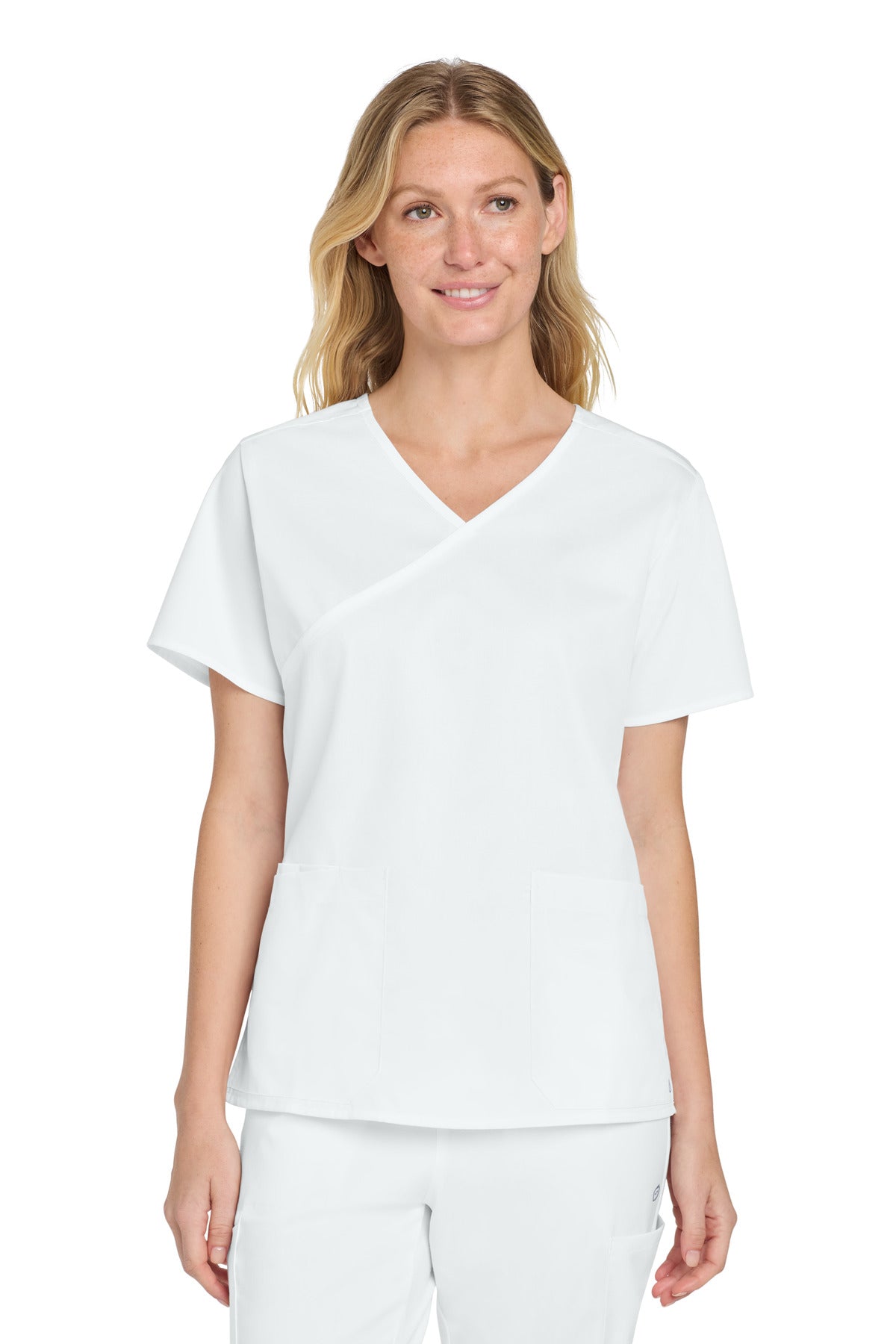 Wink? Women's WorkFlex? Mock Wrap Top WW4760