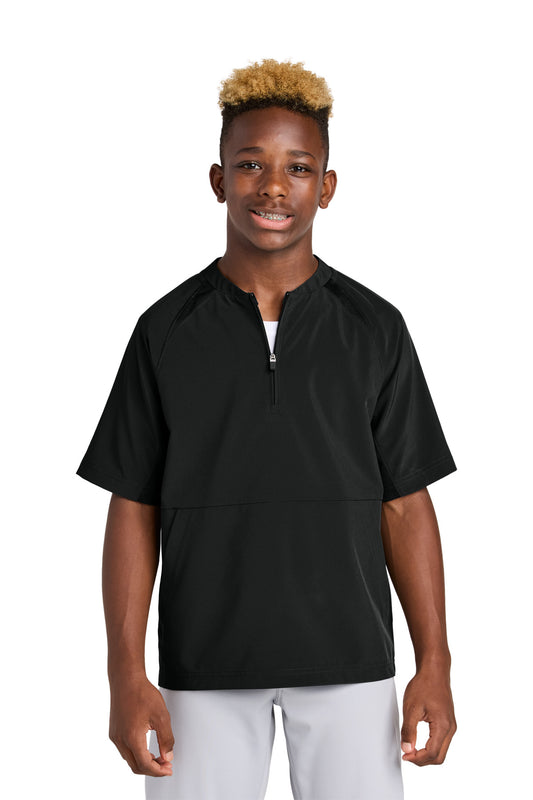 Sport-Tek? Youth Repeat 1/2-Zip Short Sleeve Jacket YJST489