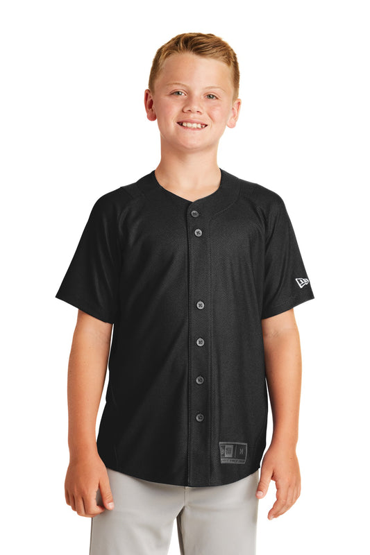 New Era ? Youth Diamond Era Full-Button Jersey. YNEA220