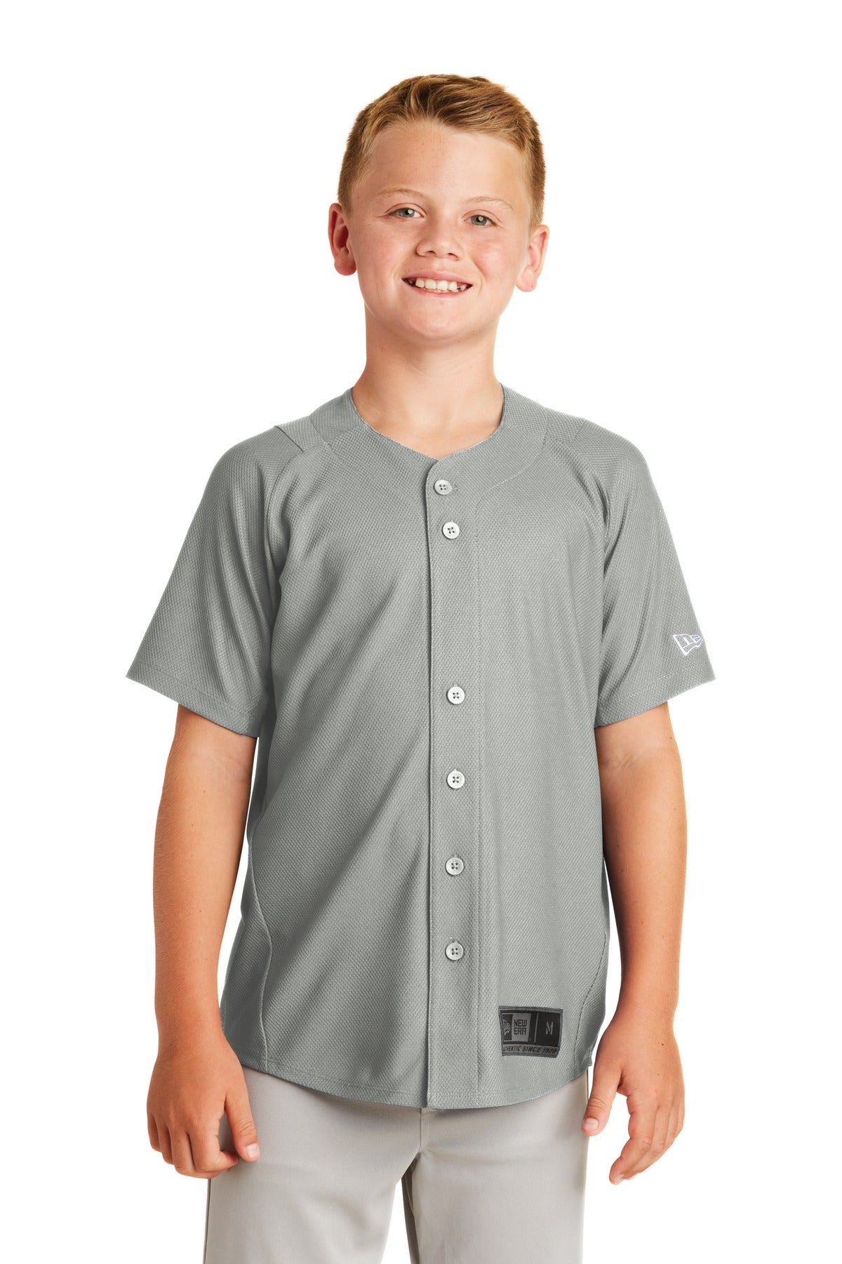 New Era ? Youth Diamond Era Full-Button Jersey. YNEA220