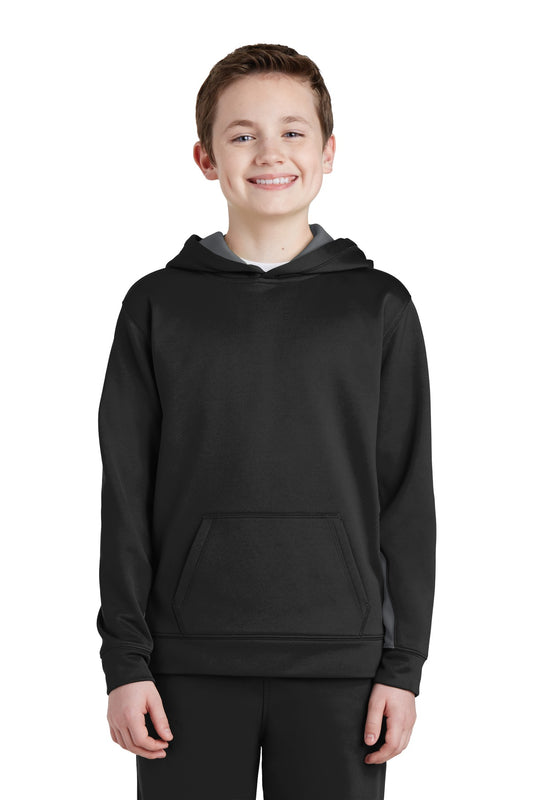 Sport-Tek? Youth Sport-Wick? Fleece Colorblock Hooded Pullover.  YST235