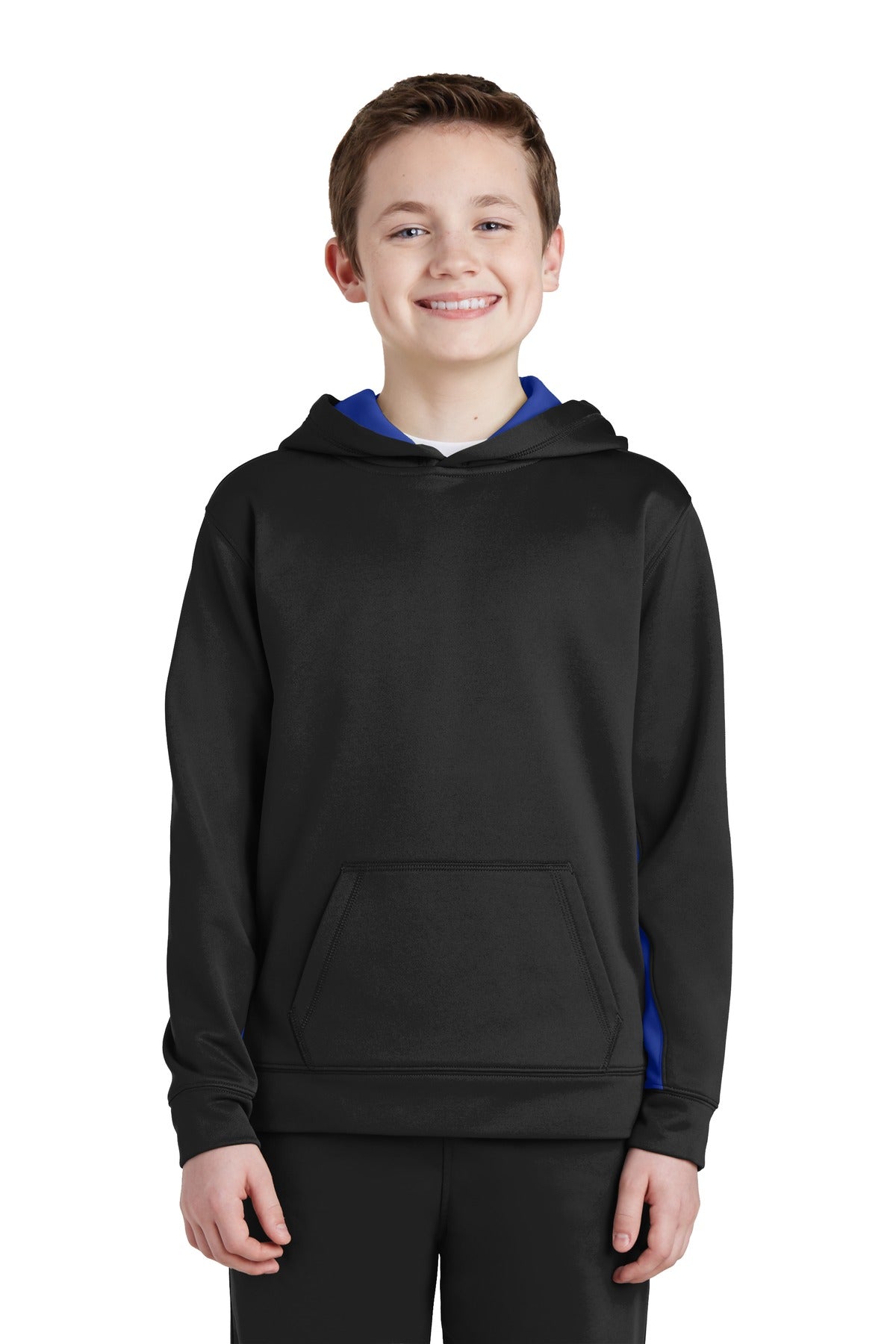 Sport-Tek? Youth Sport-Wick? Fleece Colorblock Hooded Pullover.  YST235