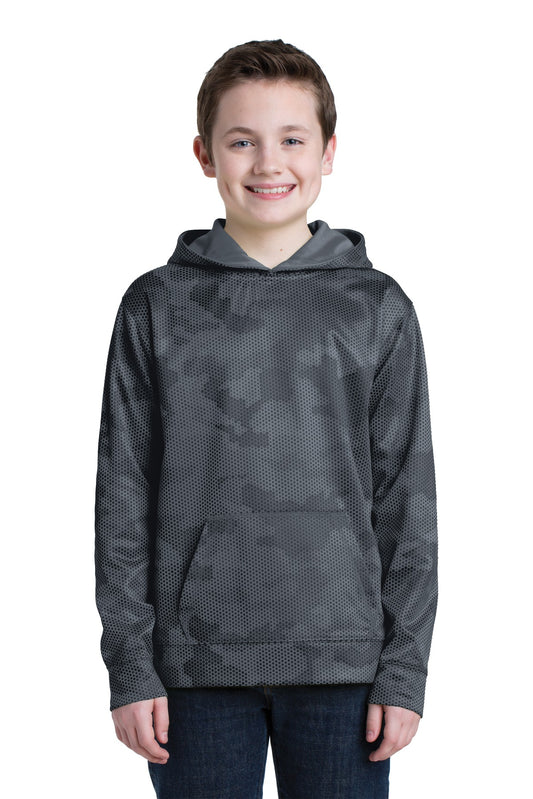 Sport-Tek? Youth Sport-Wick? CamoHex Fleece Hooded Pullover.  YST240