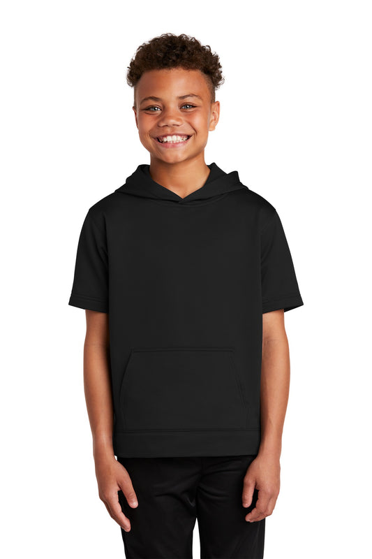 Sport-Tek ? Youth Sport-Wick ? Fleece Short Sleeve Hooded Pullover. YST251