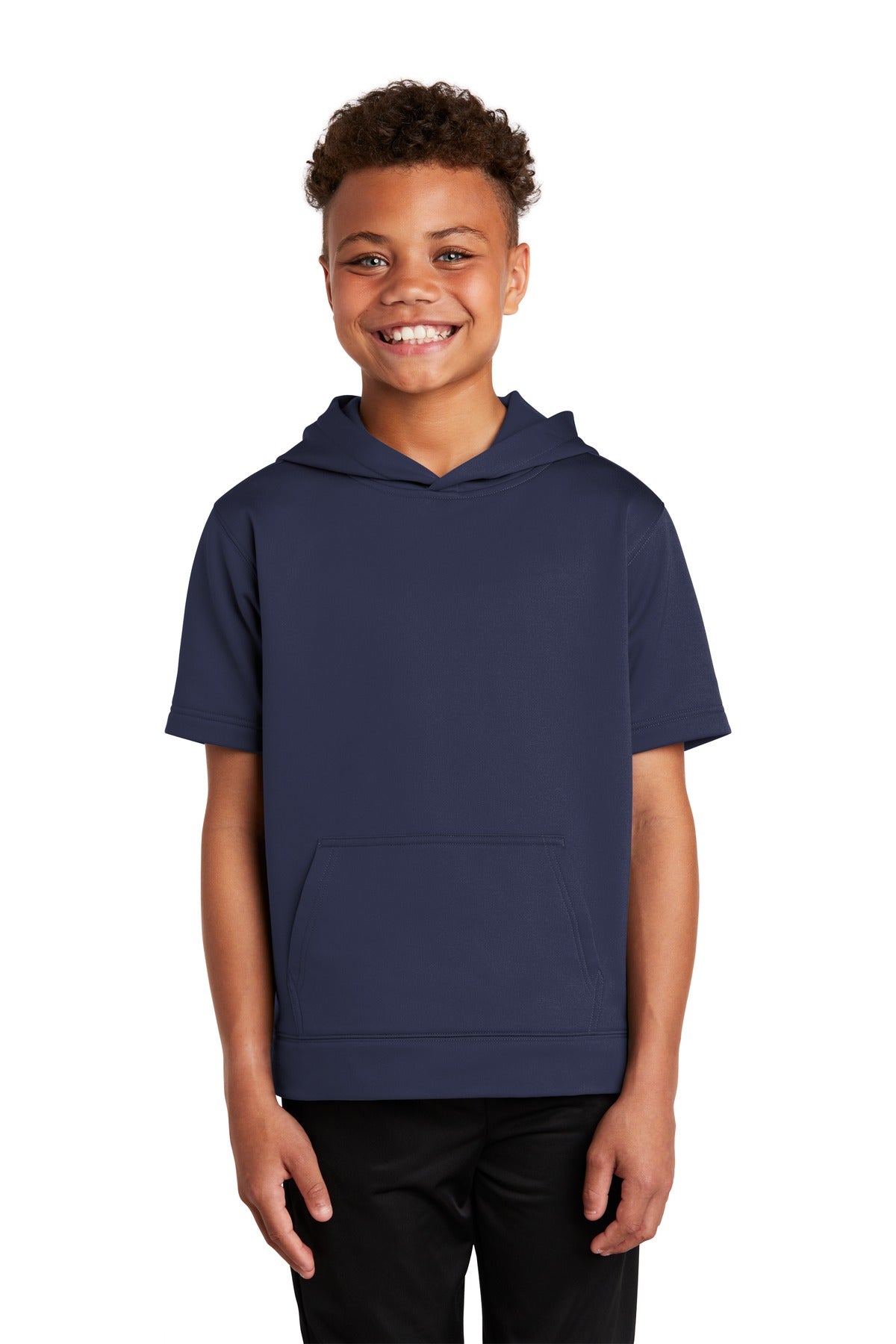 Sport-Tek ? Youth Sport-Wick ? Fleece Short Sleeve Hooded Pullover. YST251