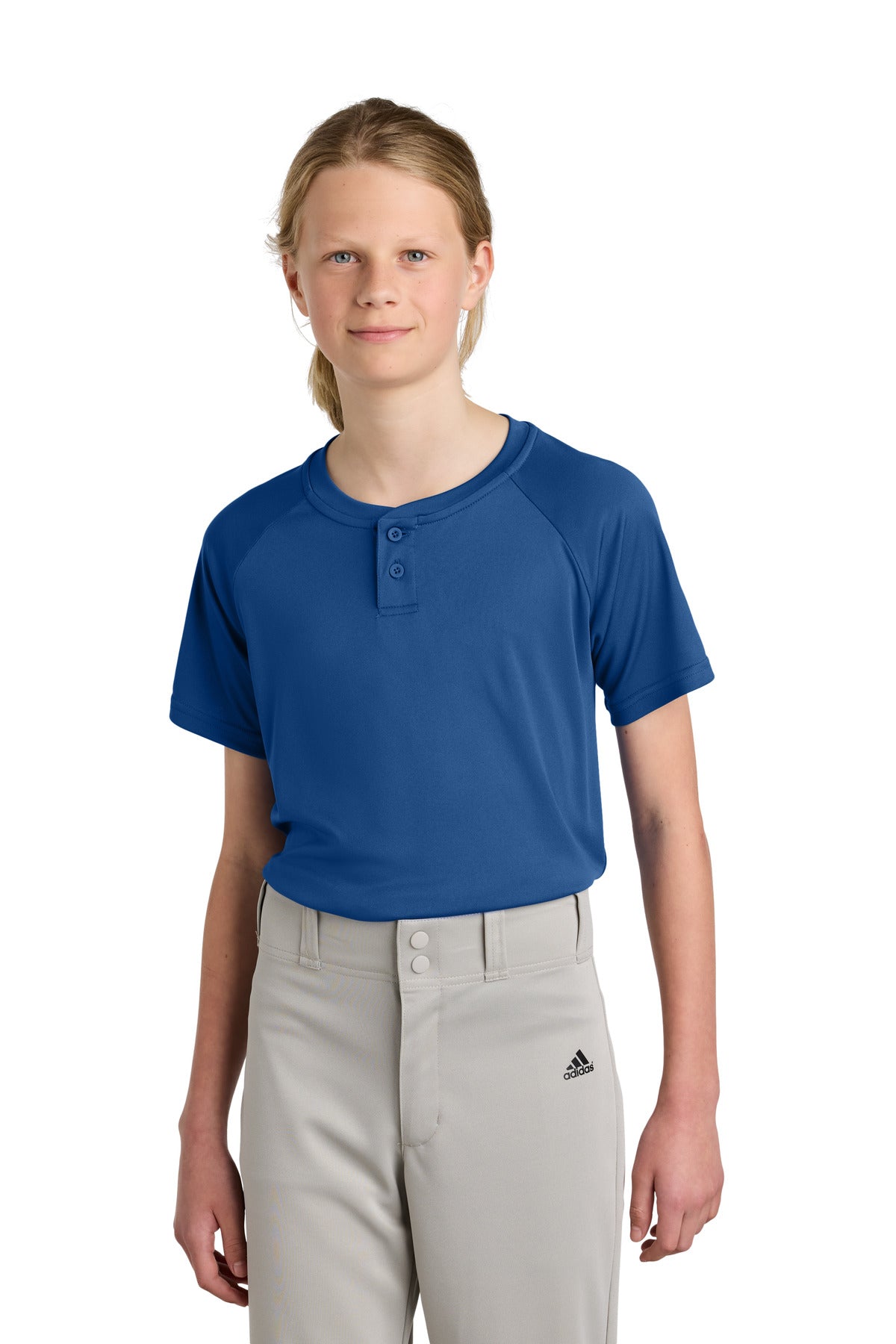 Sport-Tek? Youth PosiCharge? Competitor? 2-Button Henley YST359