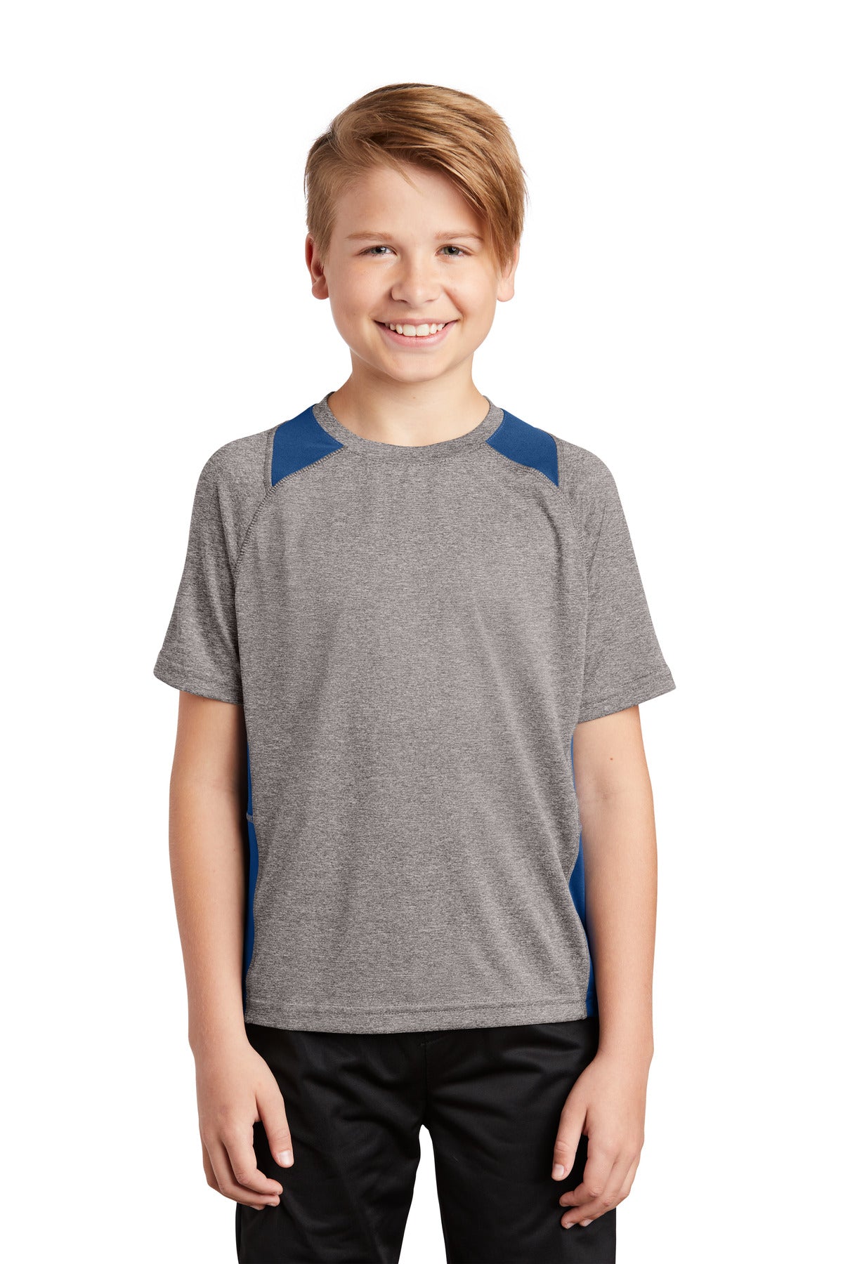 Sport-Tek? Youth Heather Colorblock Contender? Tee. YST361