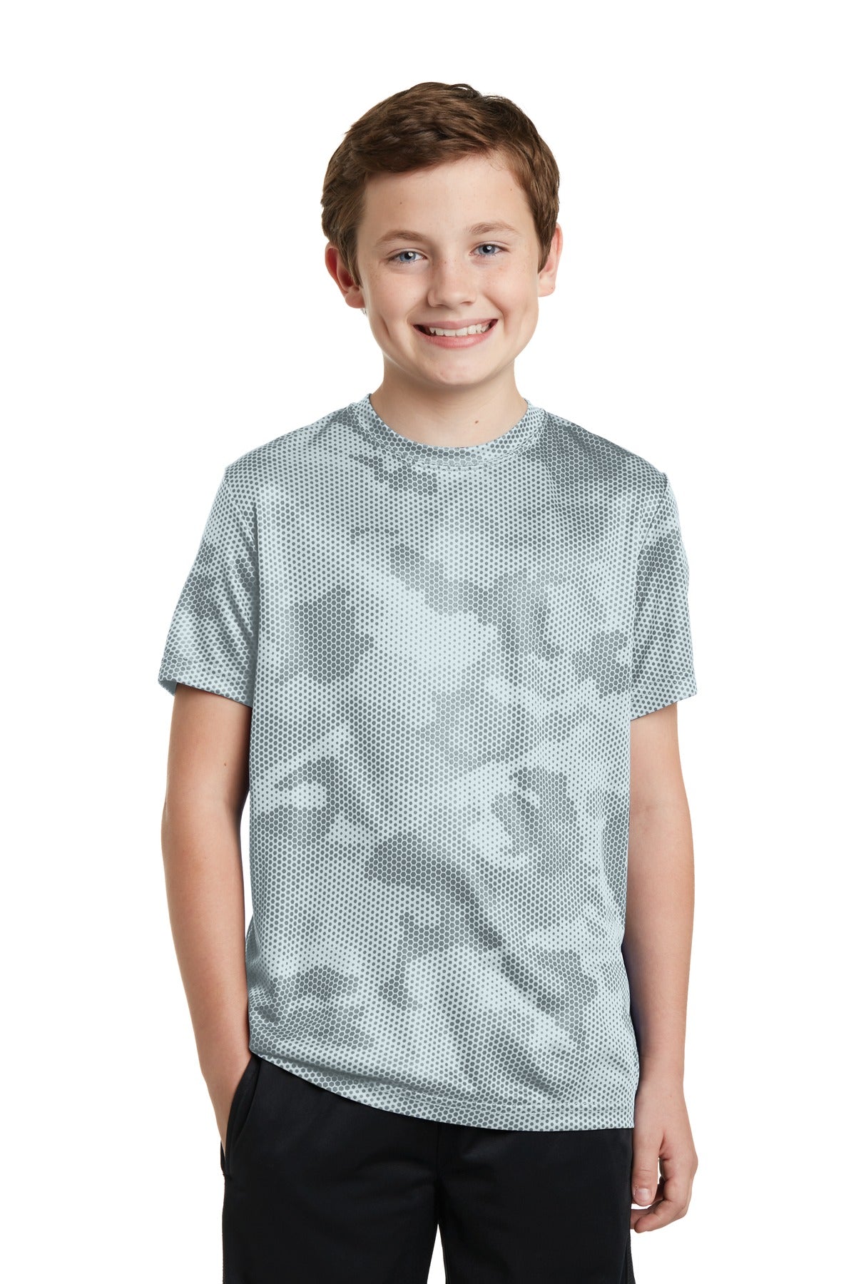 Sport-Tek? Youth CamoHex Tee. YST370