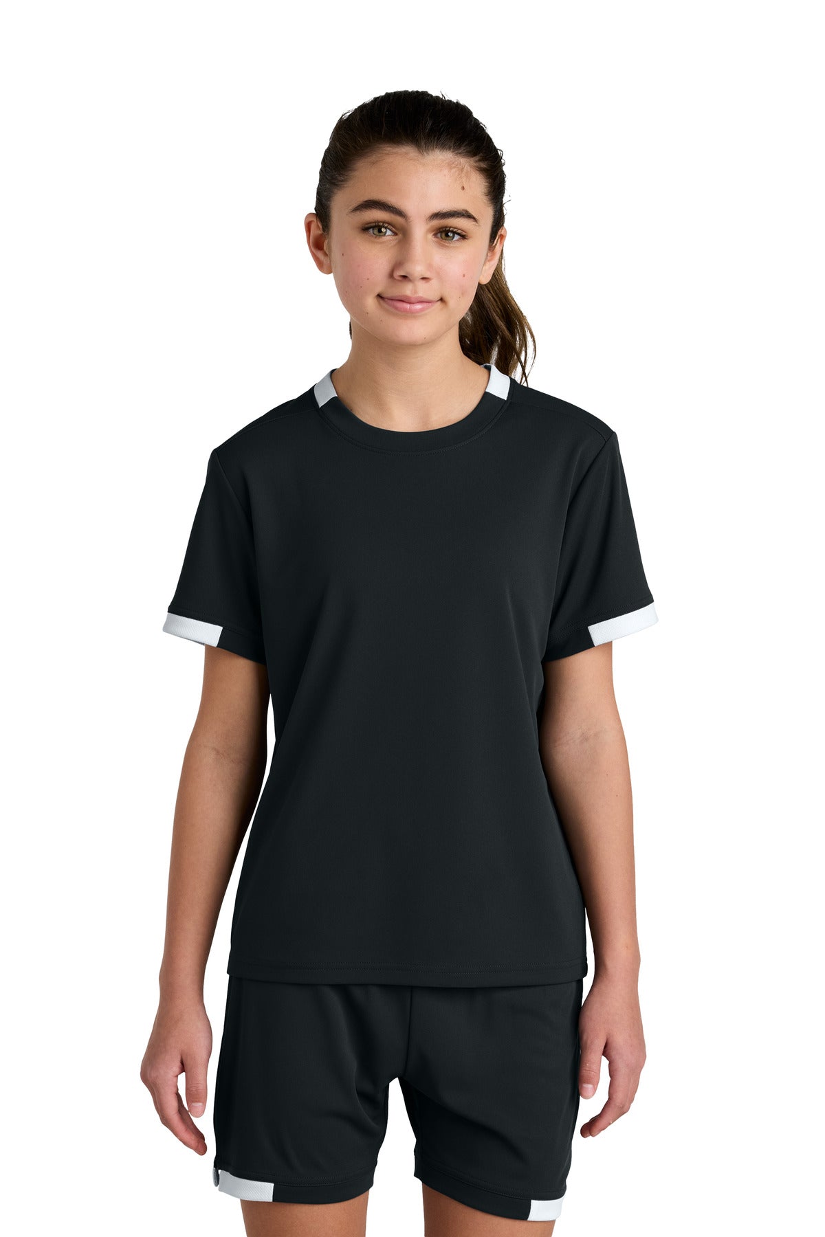 Sport-Tek? Youth Club Short Sleeve Crew YST440